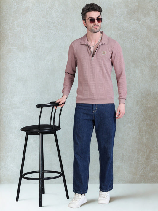 Imported Jumpers 320gsm Sweat Shirt - Purple fully stretch