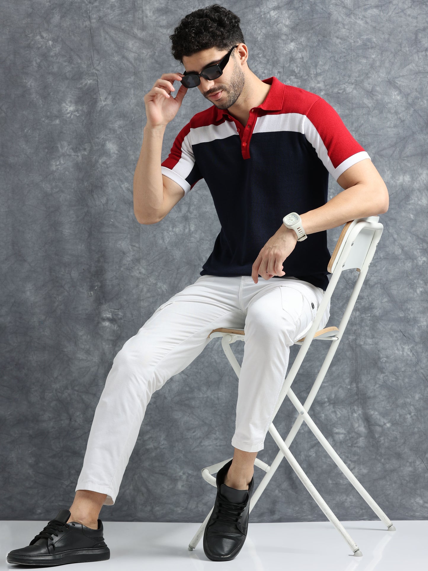 Classic Polo Tee - Tricolor
