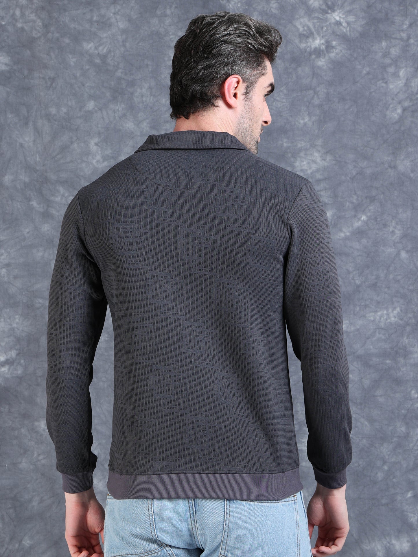 Imported Jumpers 420gsm Sweat Shirt - Grey fully stretch