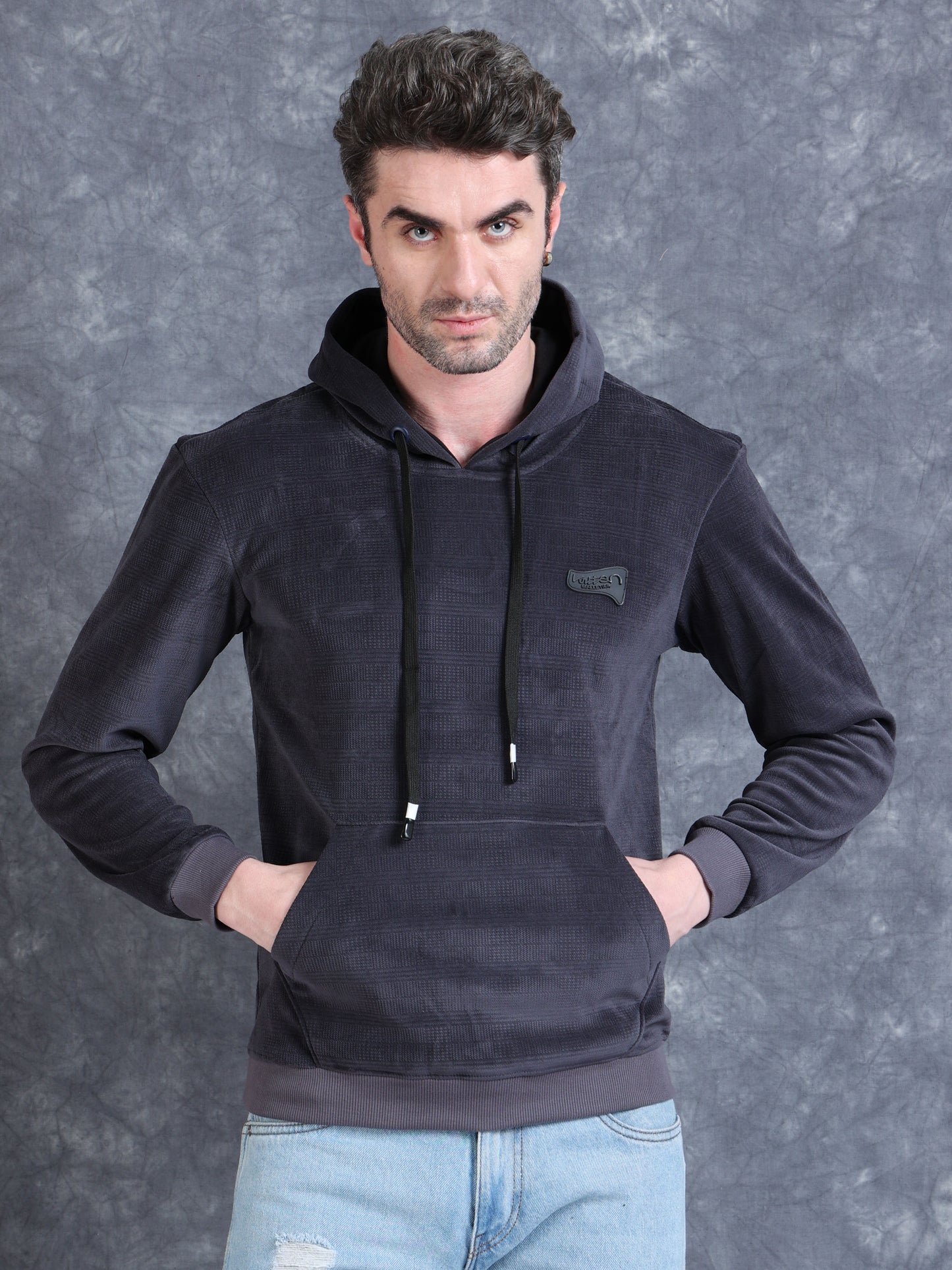 Grey Velvet Designer Hoodie 420 gsm fleece stretchable