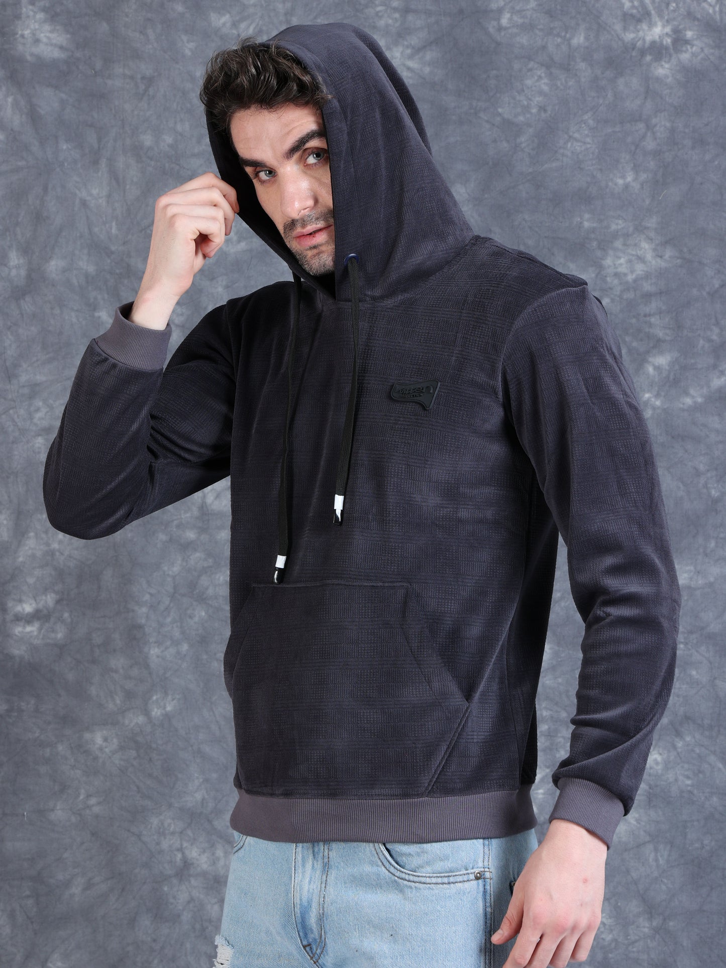 Grey Velvet Designer Hoodie 420 gsm fleece stretchable