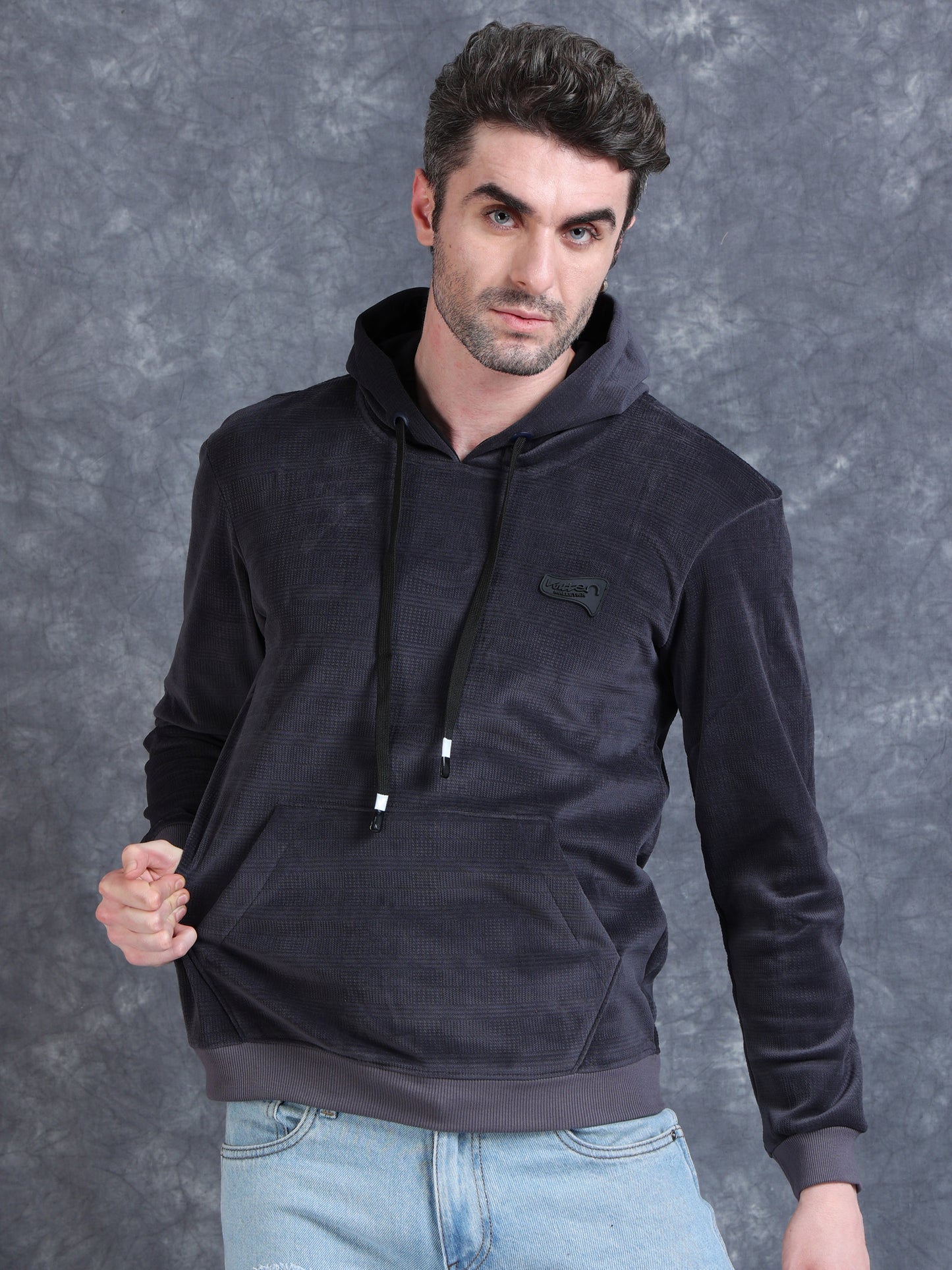 Grey Velvet Designer Hoodie 420 gsm fleece stretchable