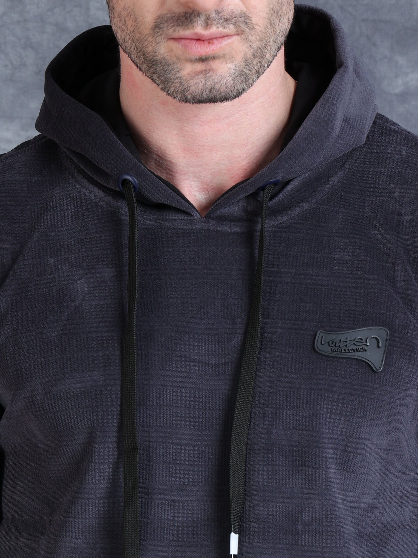 Grey Velvet Designer Hoodie 420 gsm fleece stretchable