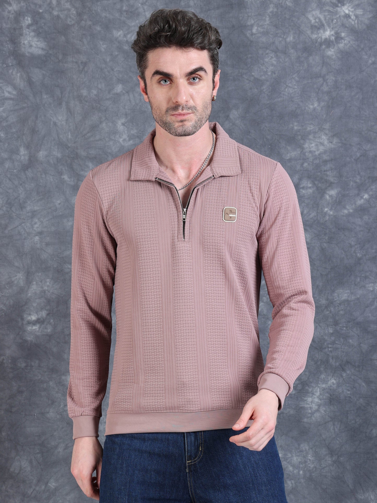 Imported Jumpers 320gsm Sweat Shirt - Purple fully stretch