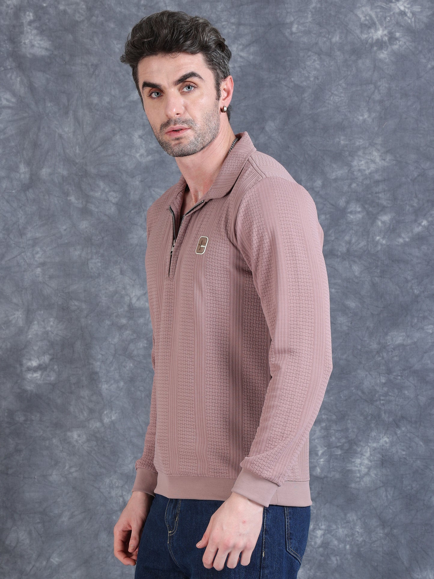 Imported Jumpers 320gsm Sweat Shirt - Purple fully stretch