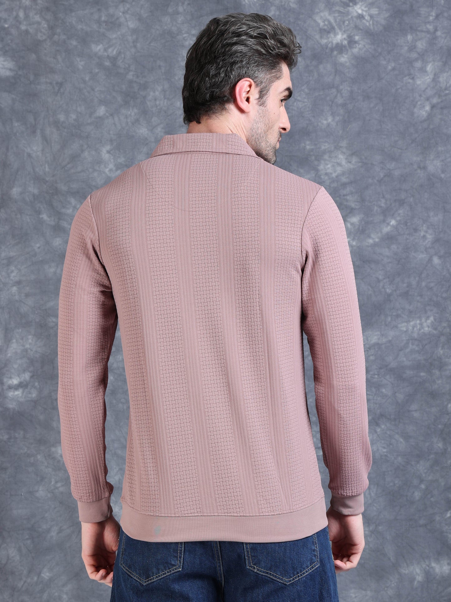 Imported Jumpers 320gsm Sweat Shirt - Purple fully stretch