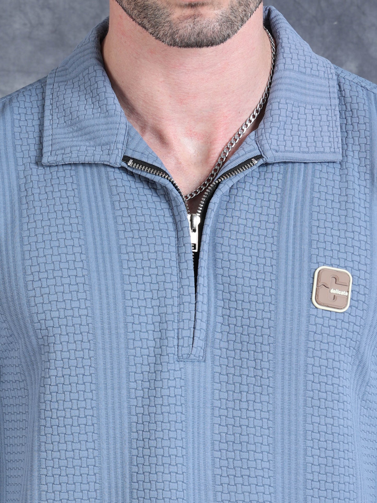 Imported Jumpers 320gsm Sweat Shirt - Blue fully stretch
