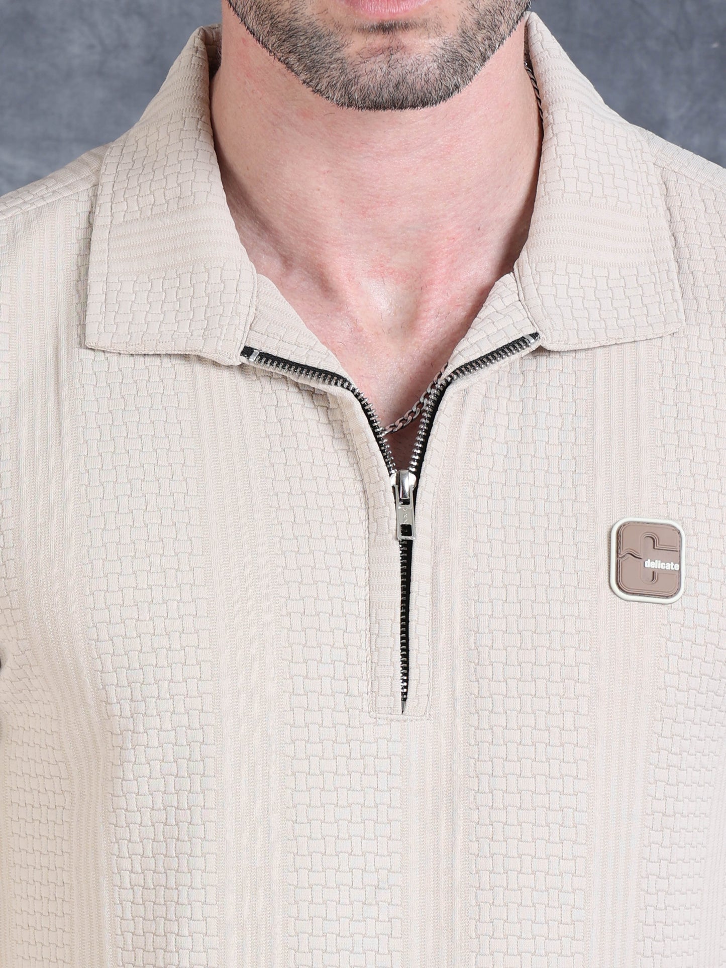 Imported Jumpers  320 gsm Sweat Shirt - Cream fully stretch