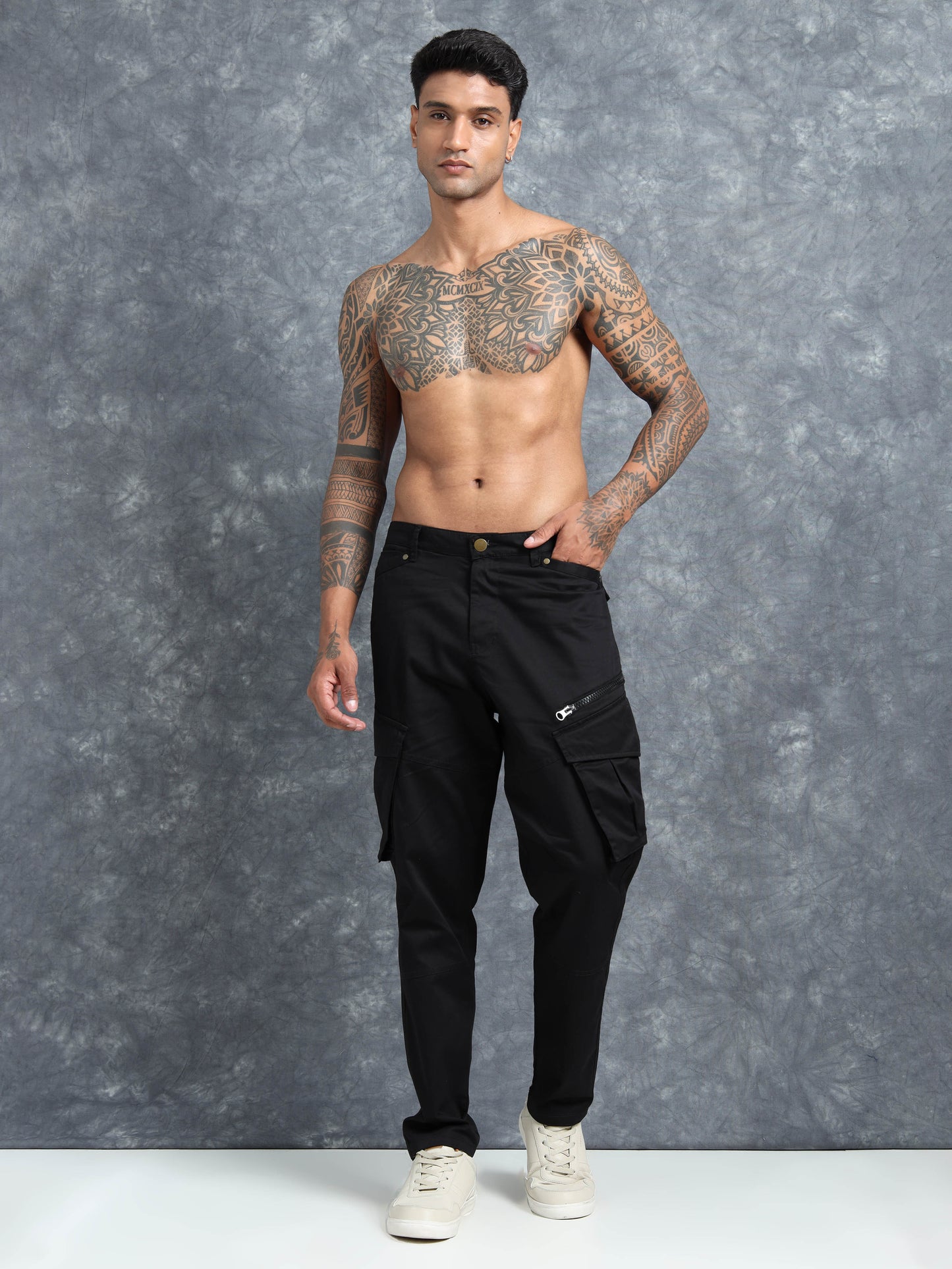 ProFit Thigh-Pocket Cargo Pant - Black