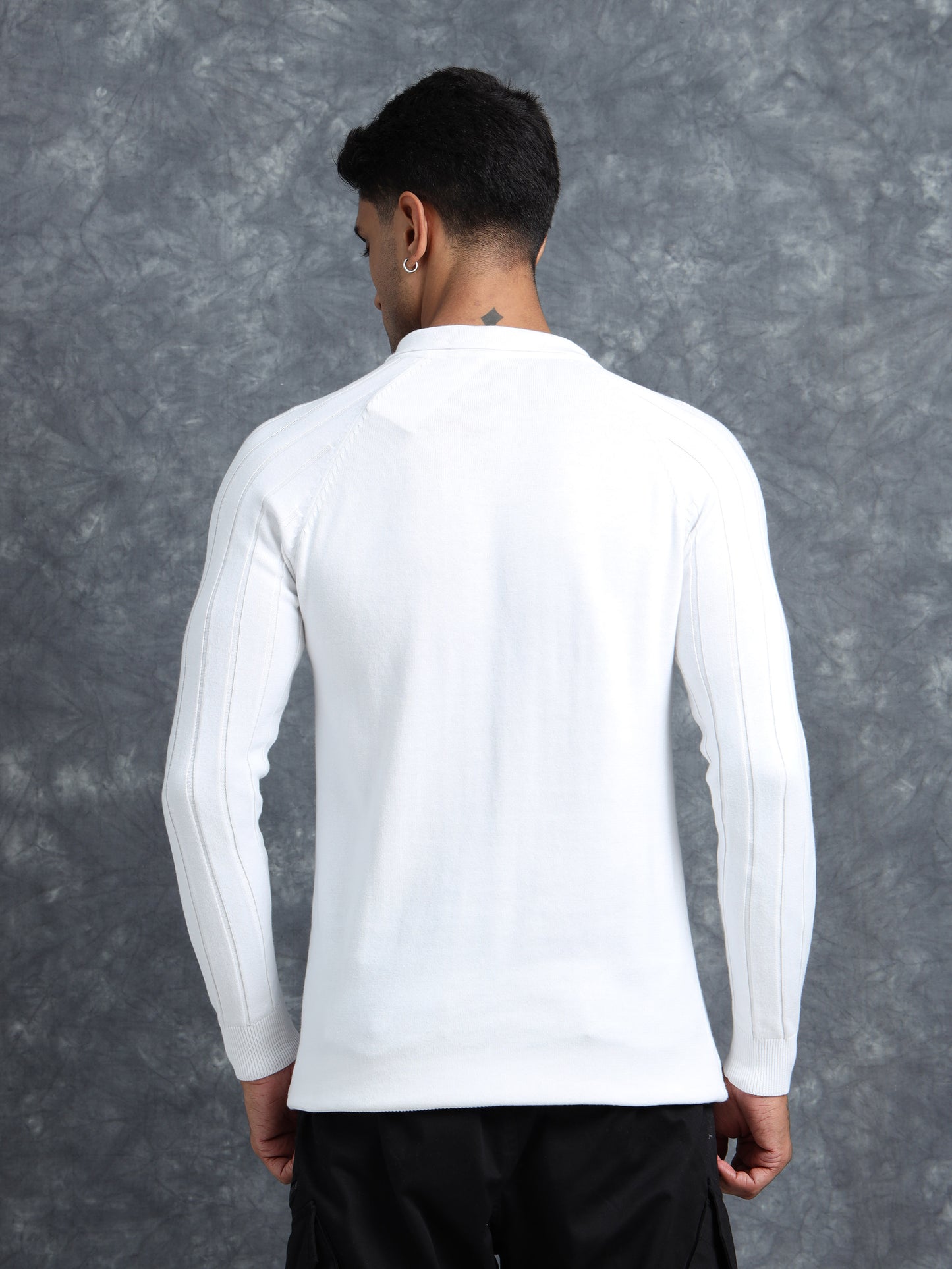 Frost White Polo Full Sleeve T-Shirt