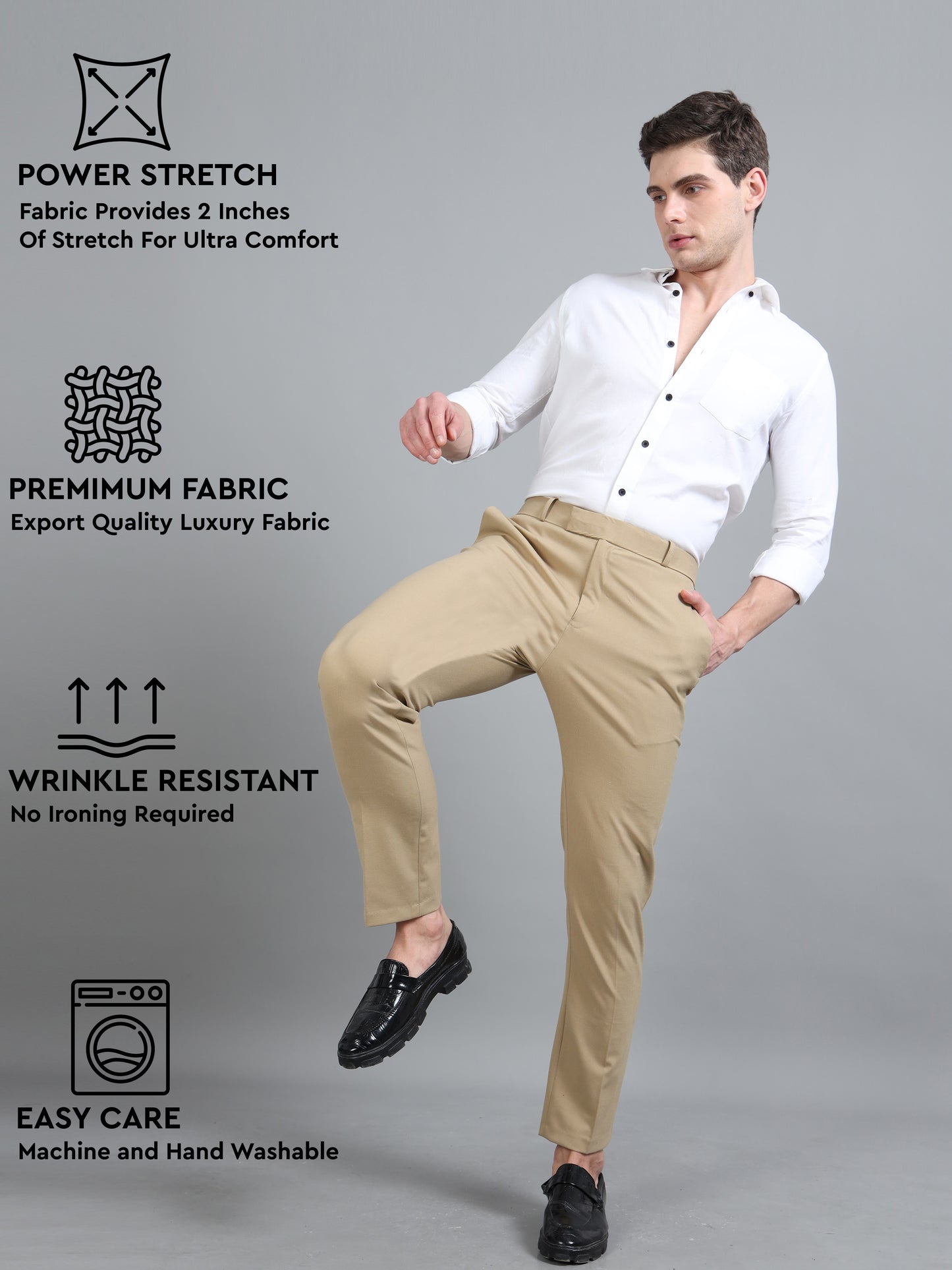 Mid Beige  Power Stretch pant