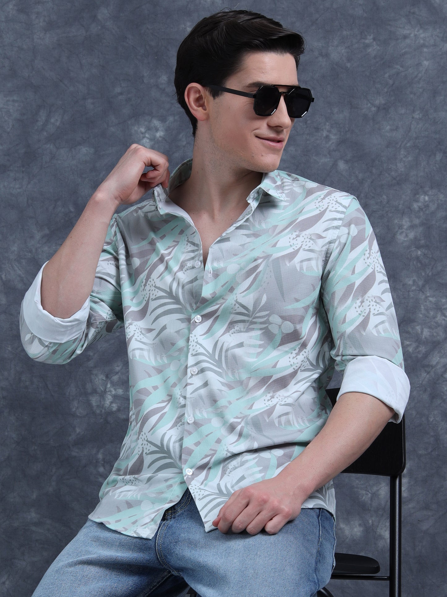 Multi Color Floral Printed Shirt