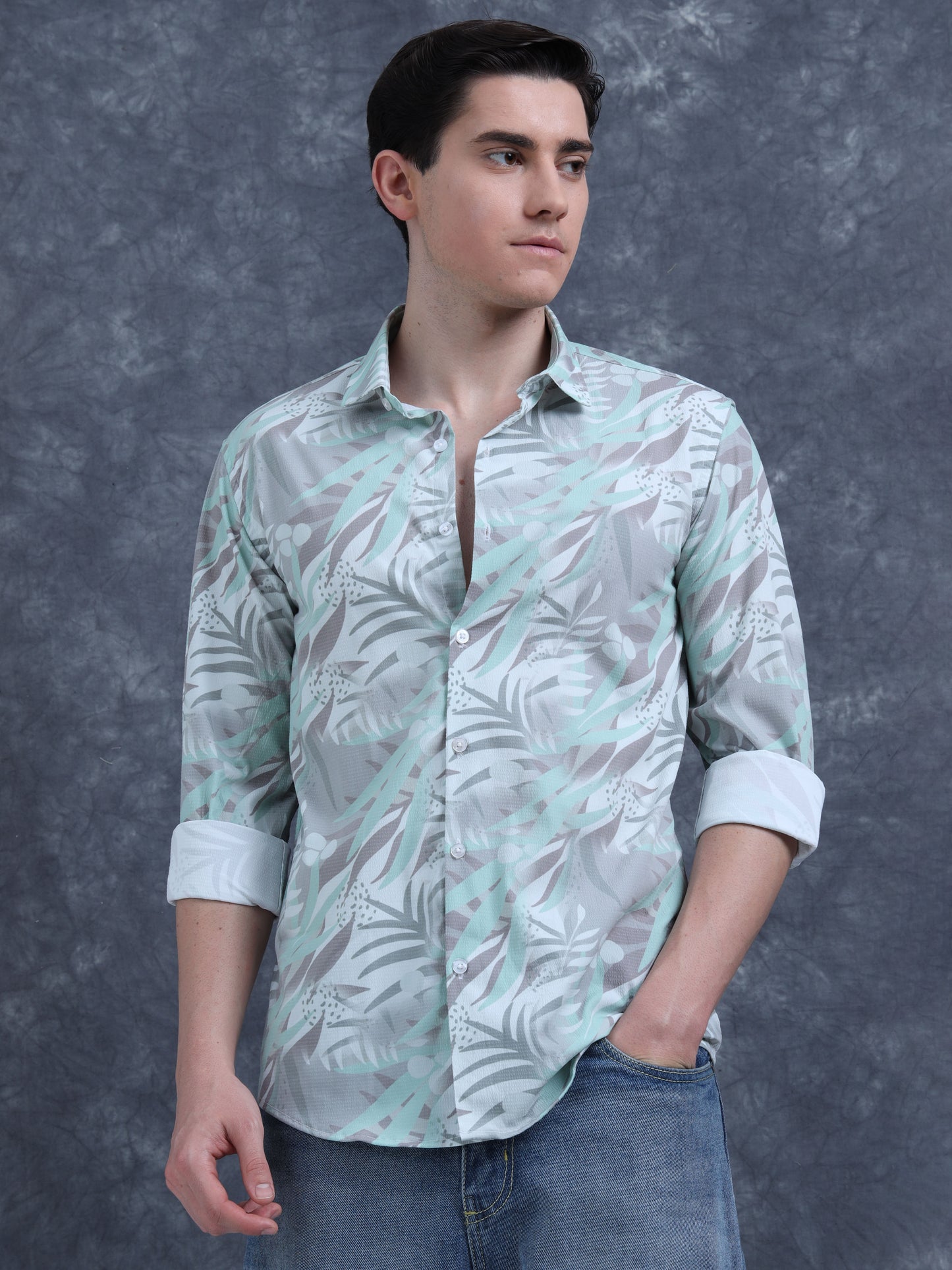 Multi Color Floral Printed Shirt