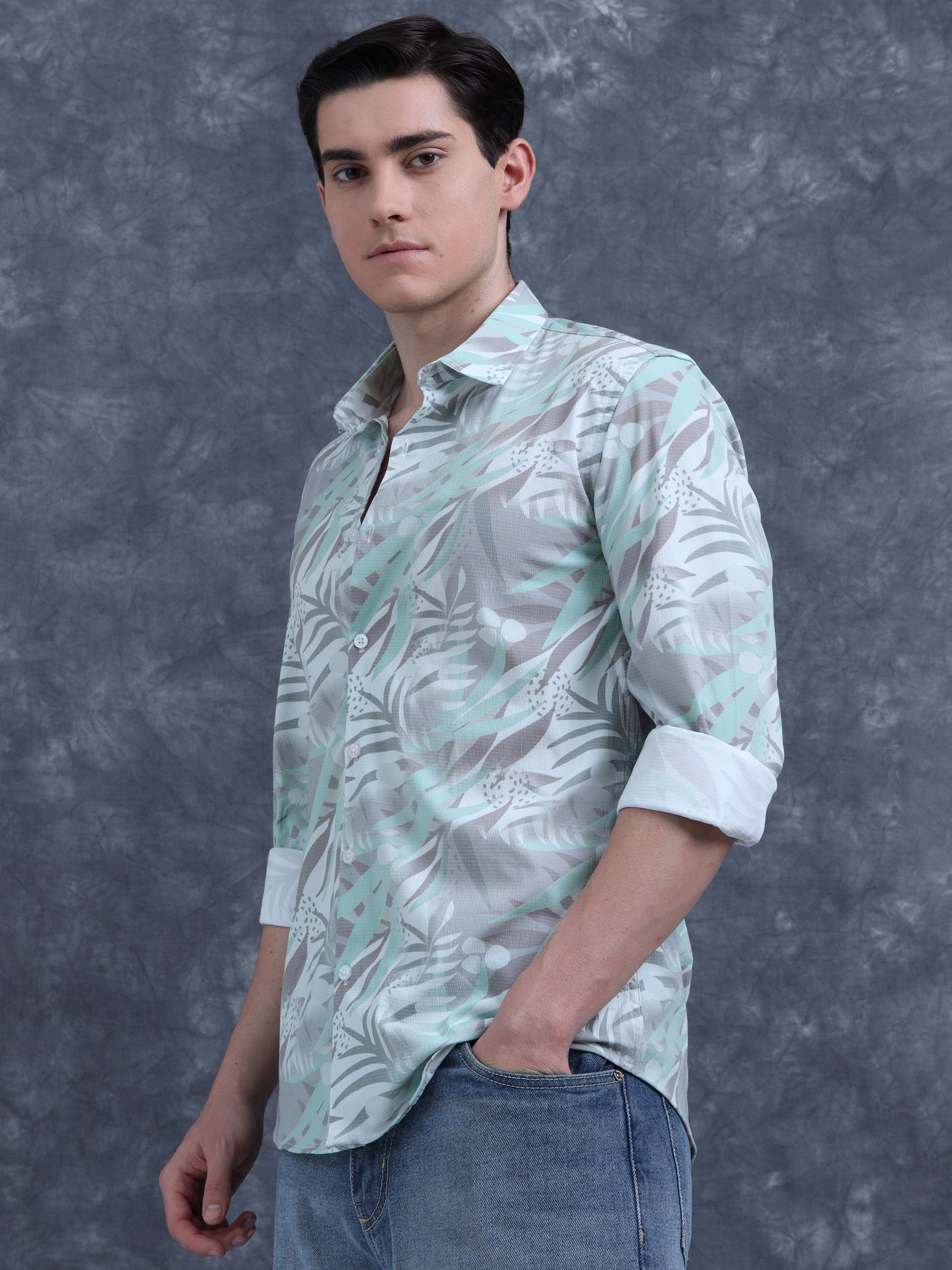 Multi Color Floral Printed Shirt