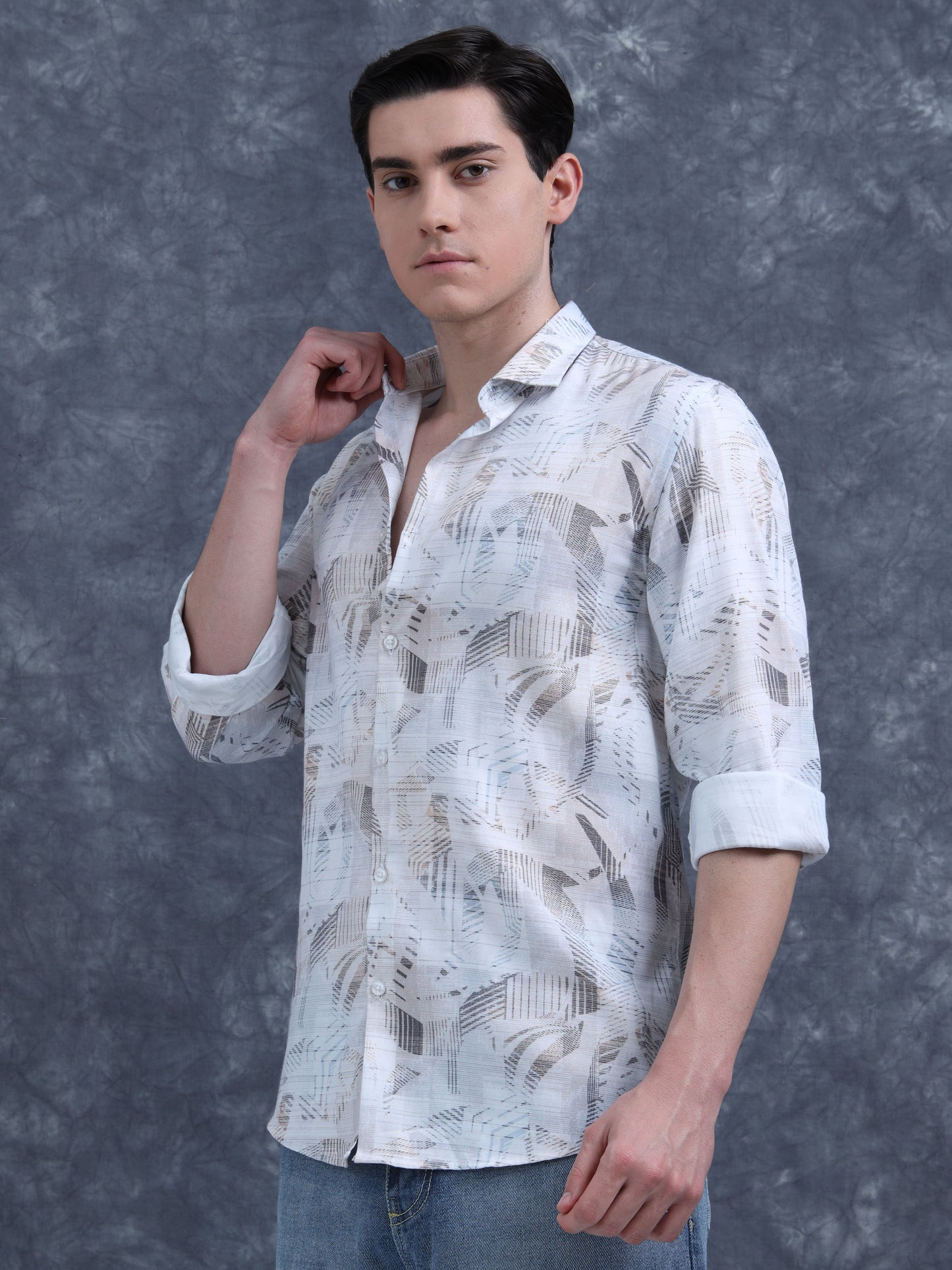 Grey Printed shirt