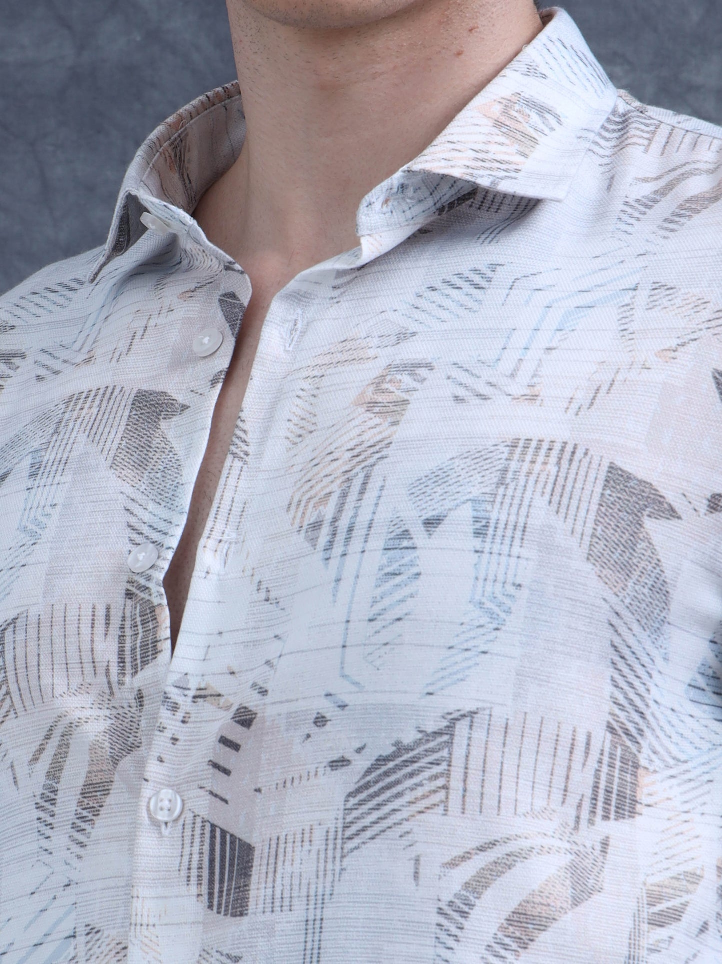 Grey Printed shirt