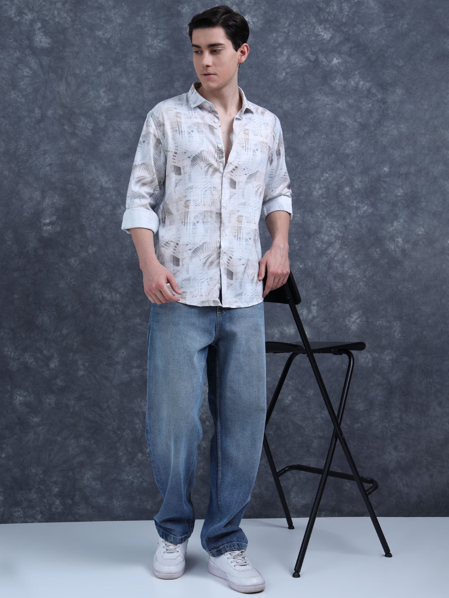 Grey Printed shirt