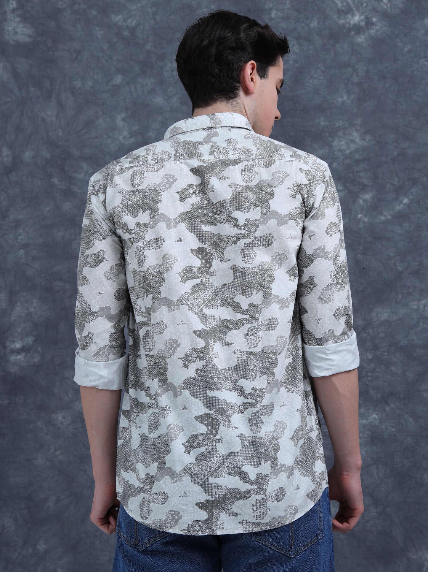 grey Printed shirt