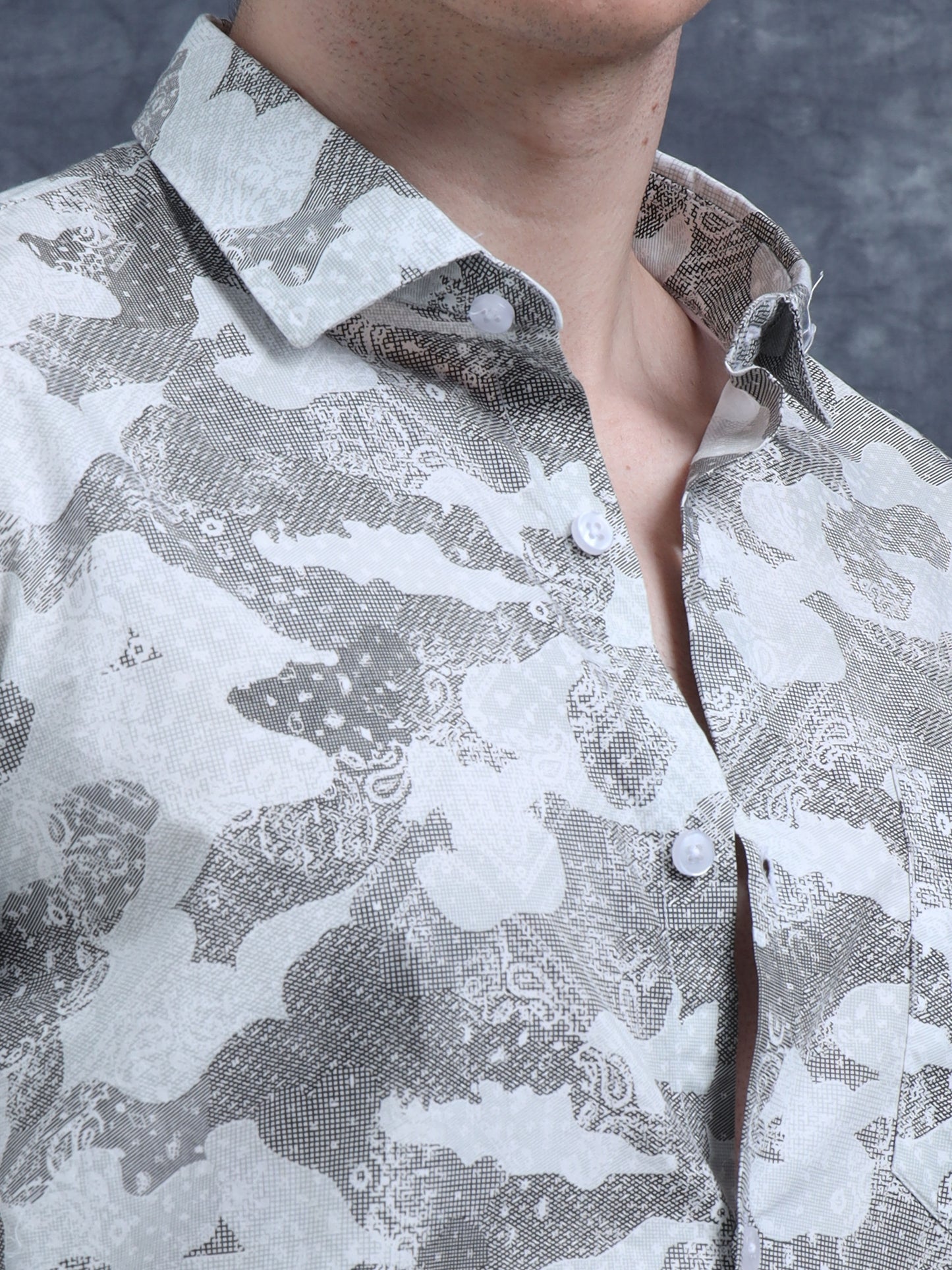 grey Printed shirt