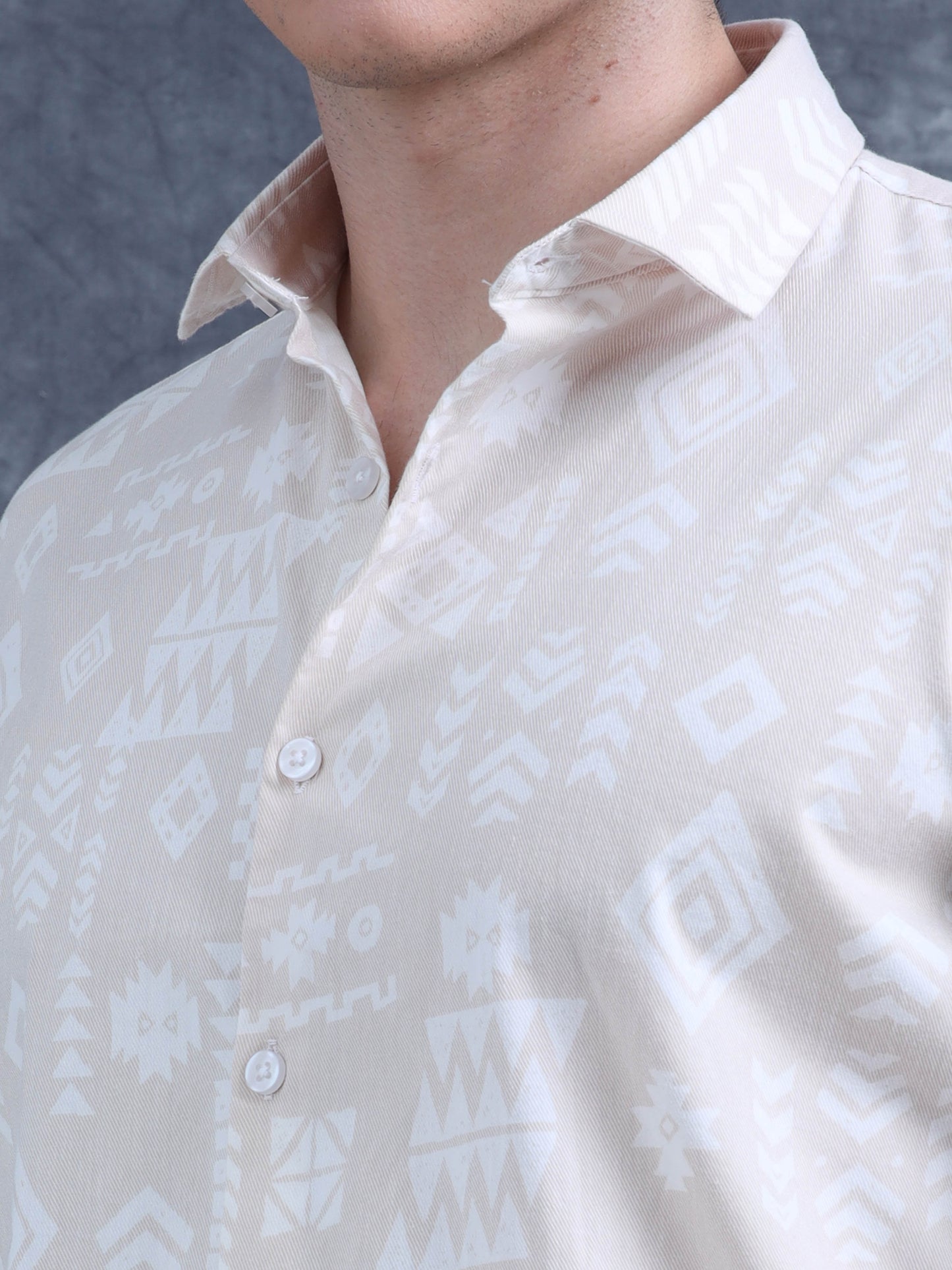 White Printed Shirt
