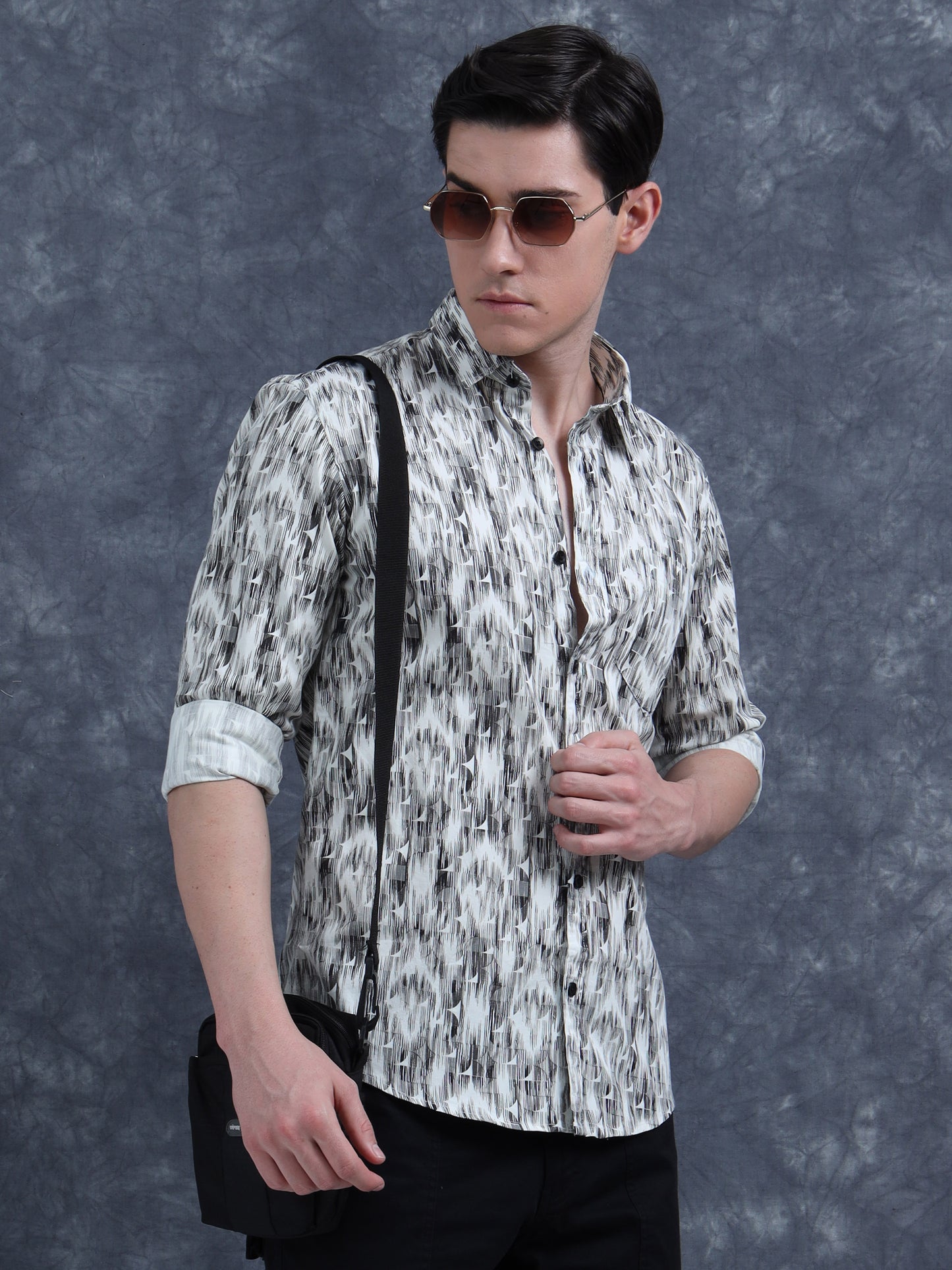 Black Digital Printed Shirt
