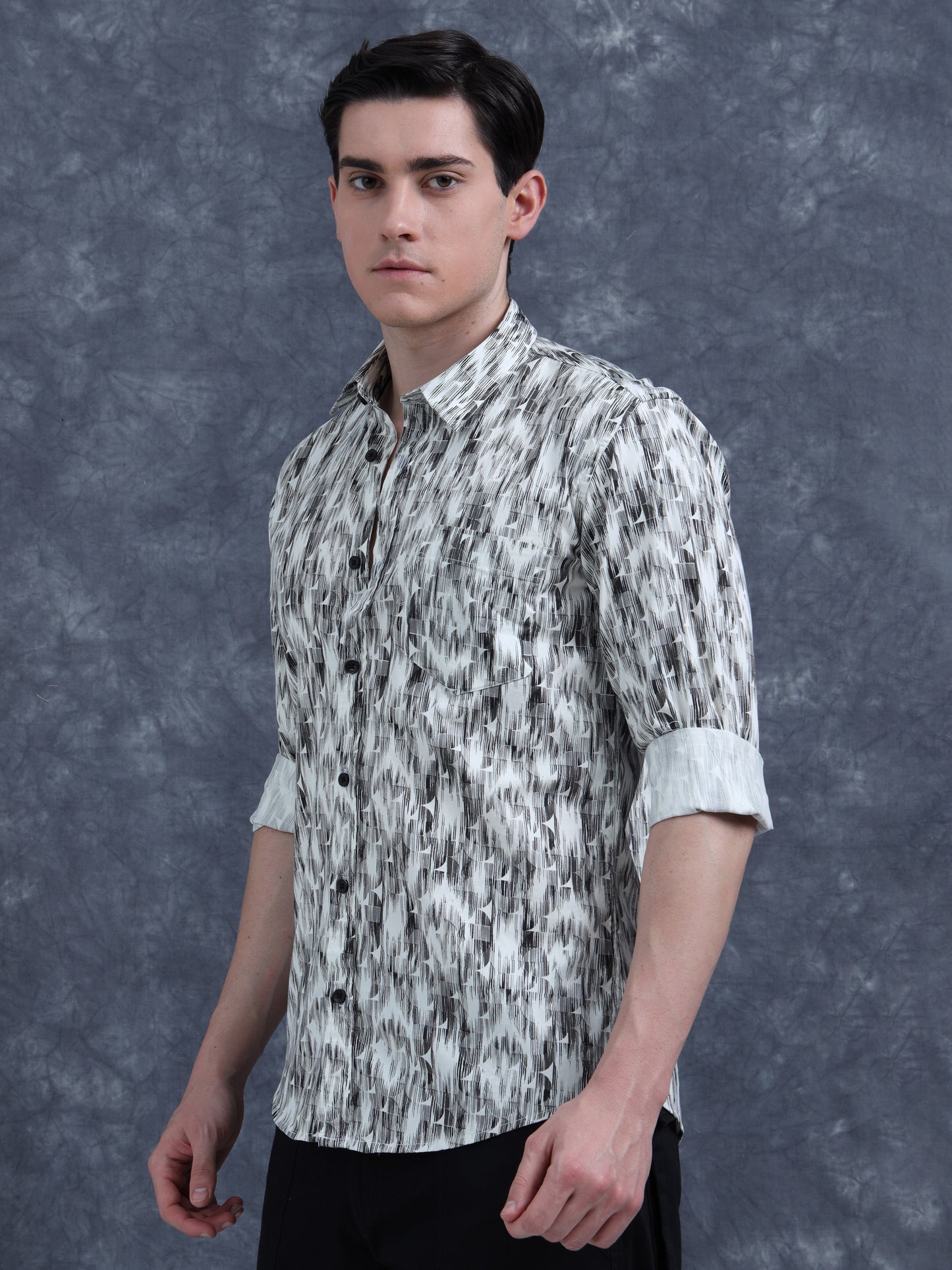 Black Digital Printed Shirt