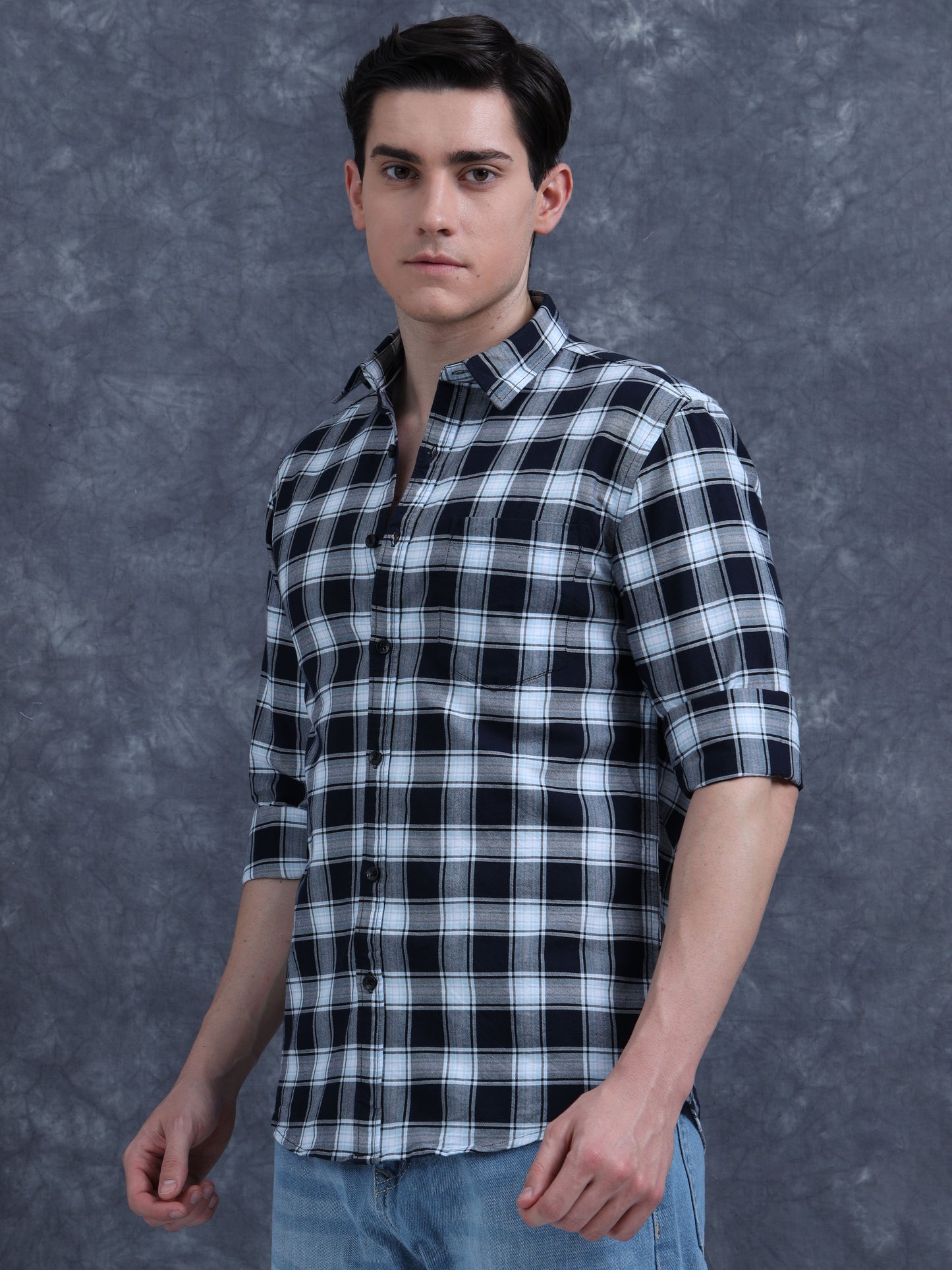 Black and White Checks Shirt
