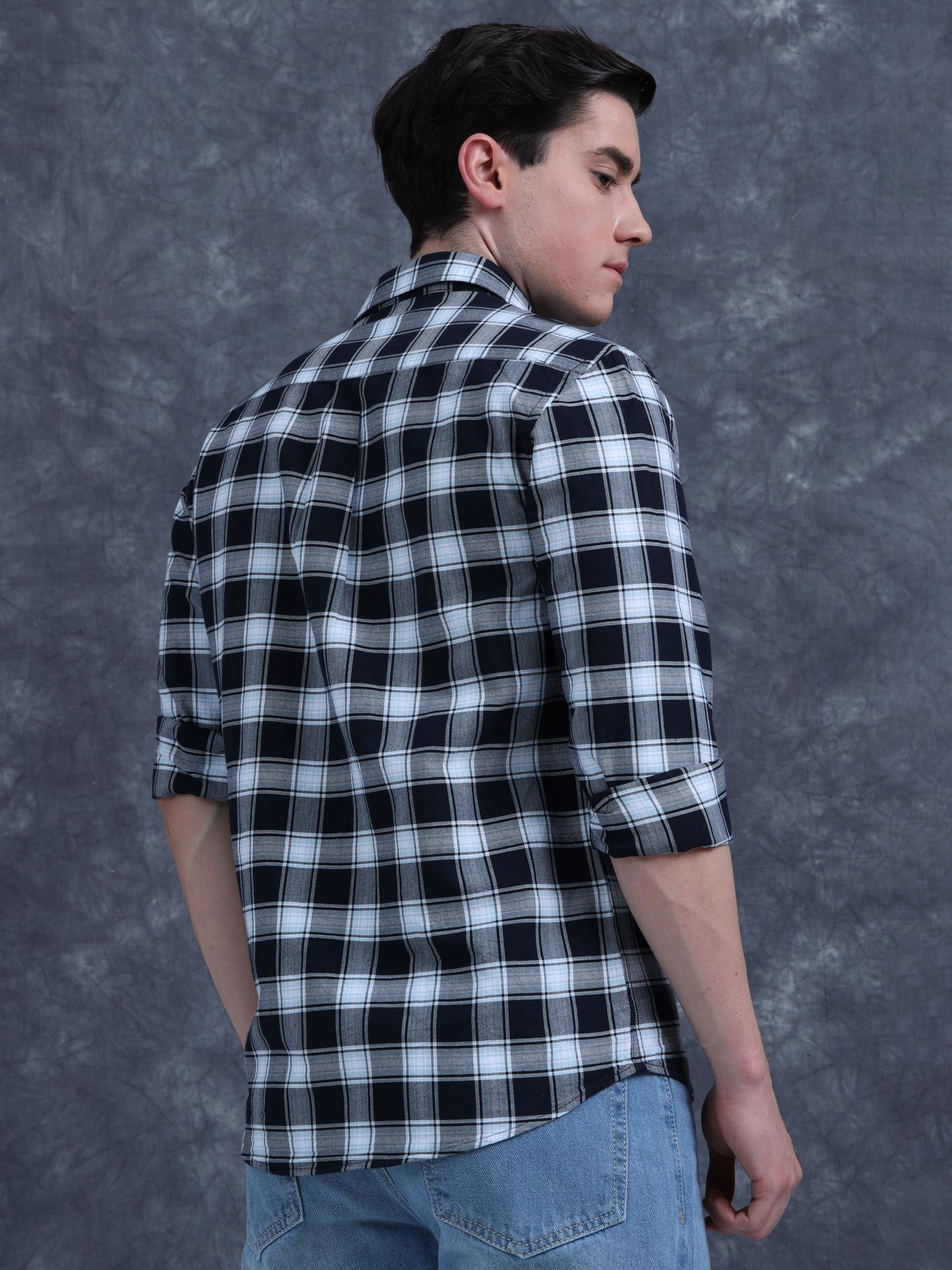 Black and White Checks Shirt