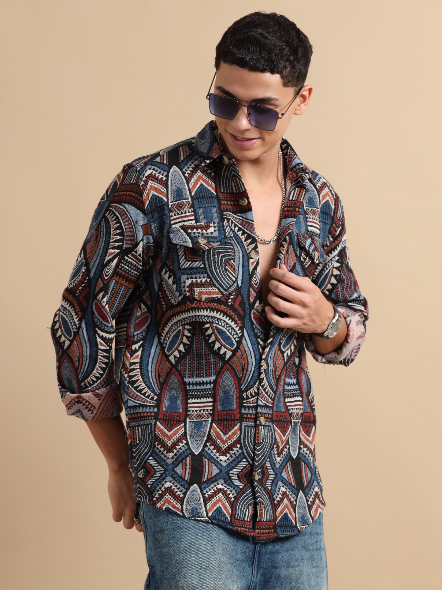 Egyptian Art Print Design Shirt