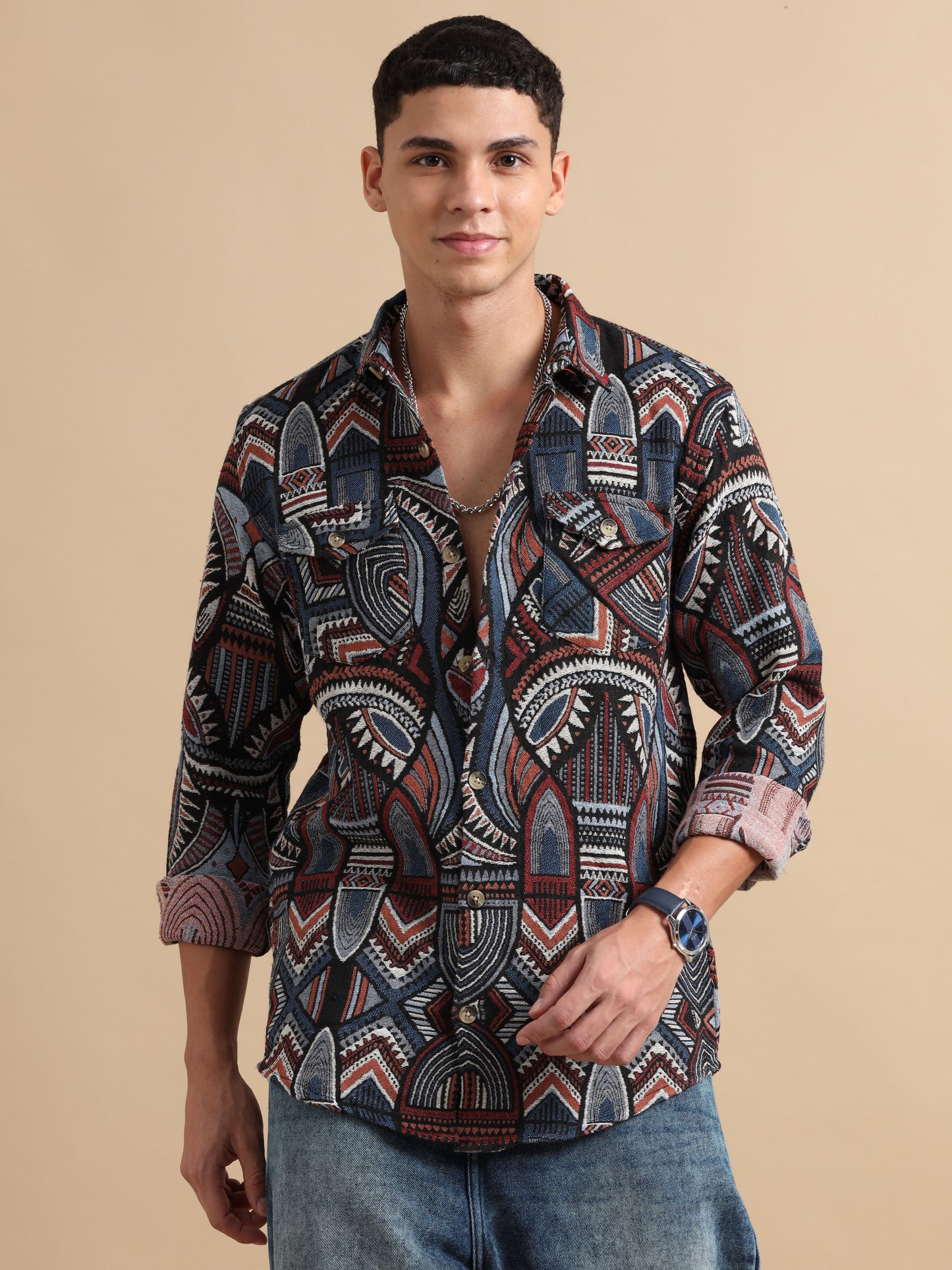 Egyptian Art Print Design Shirt