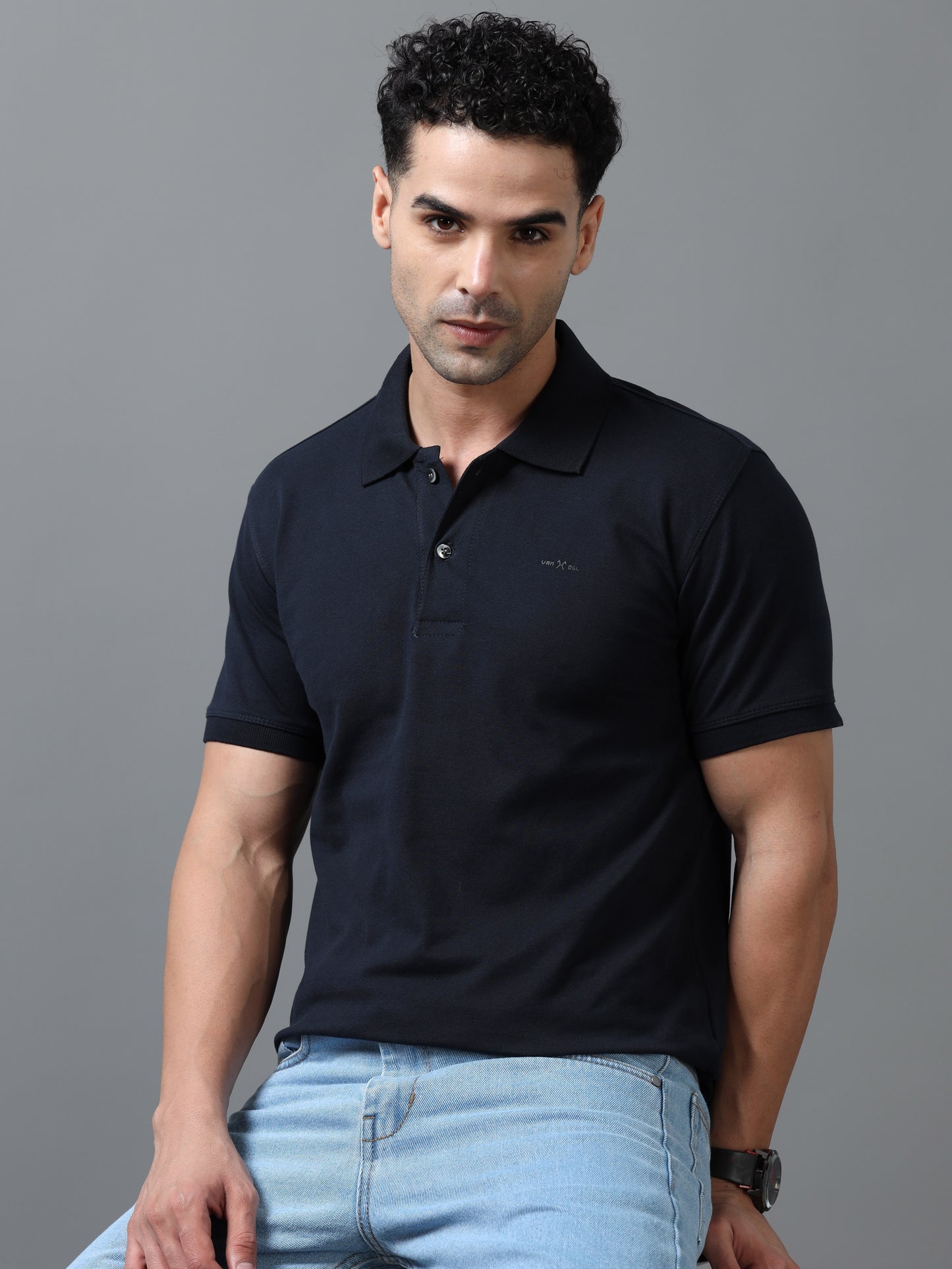 Imported Blue Collar Polo Neck