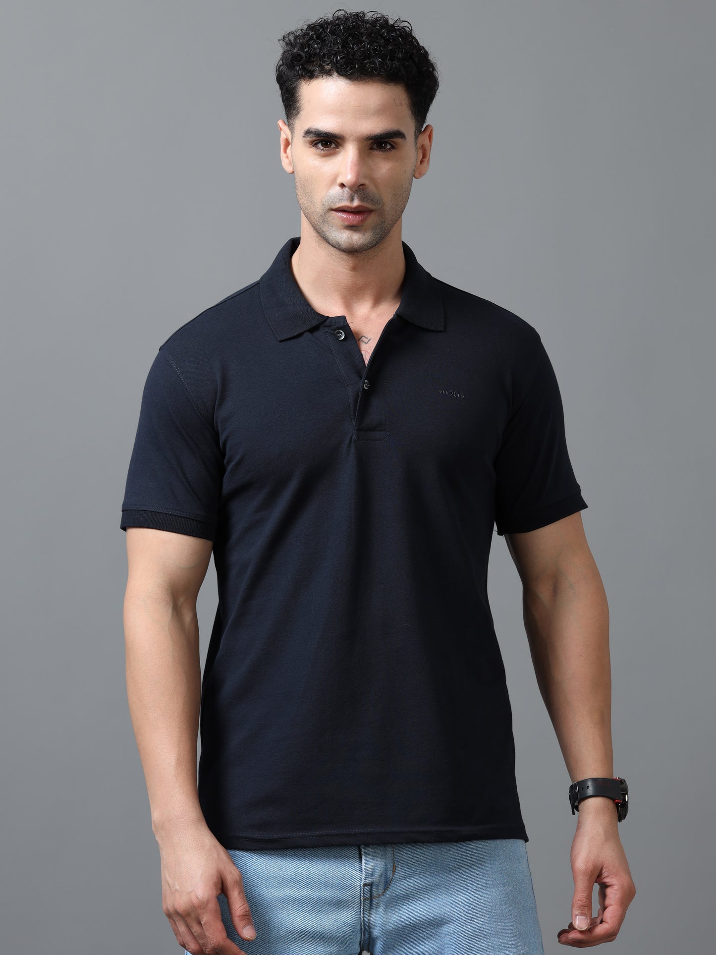 Imported Blue Collar Polo Neck