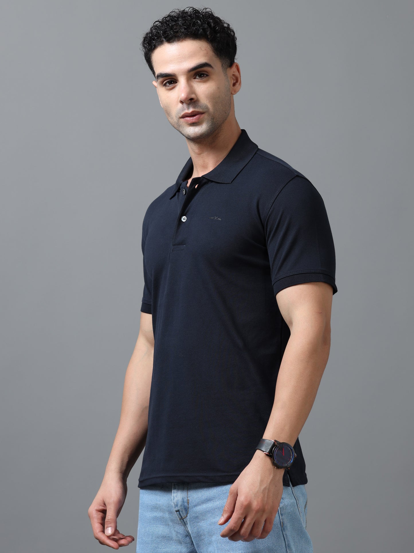 Imported Blue Collar Polo Neck