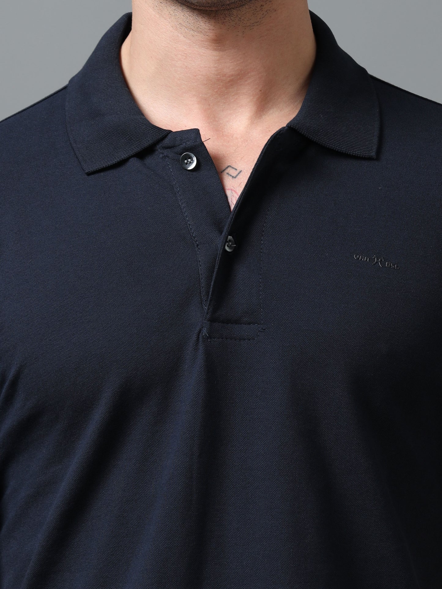 Imported Blue Collar Polo Neck