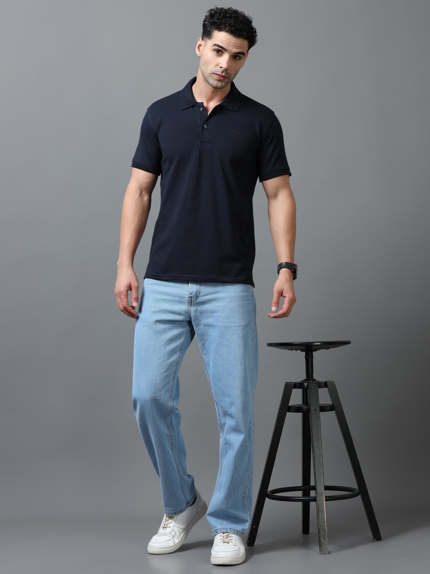 Imported Blue Collar Polo Neck