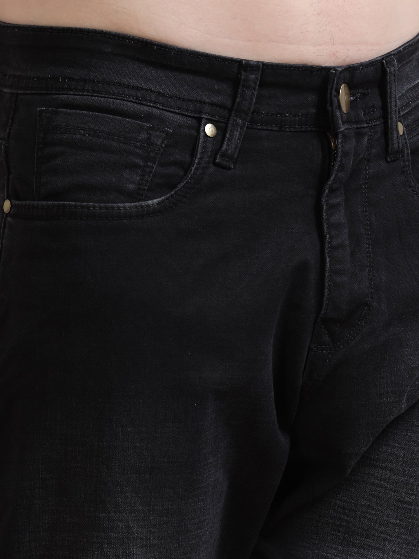 Black Shade Relaxed Fit Denim Jeans