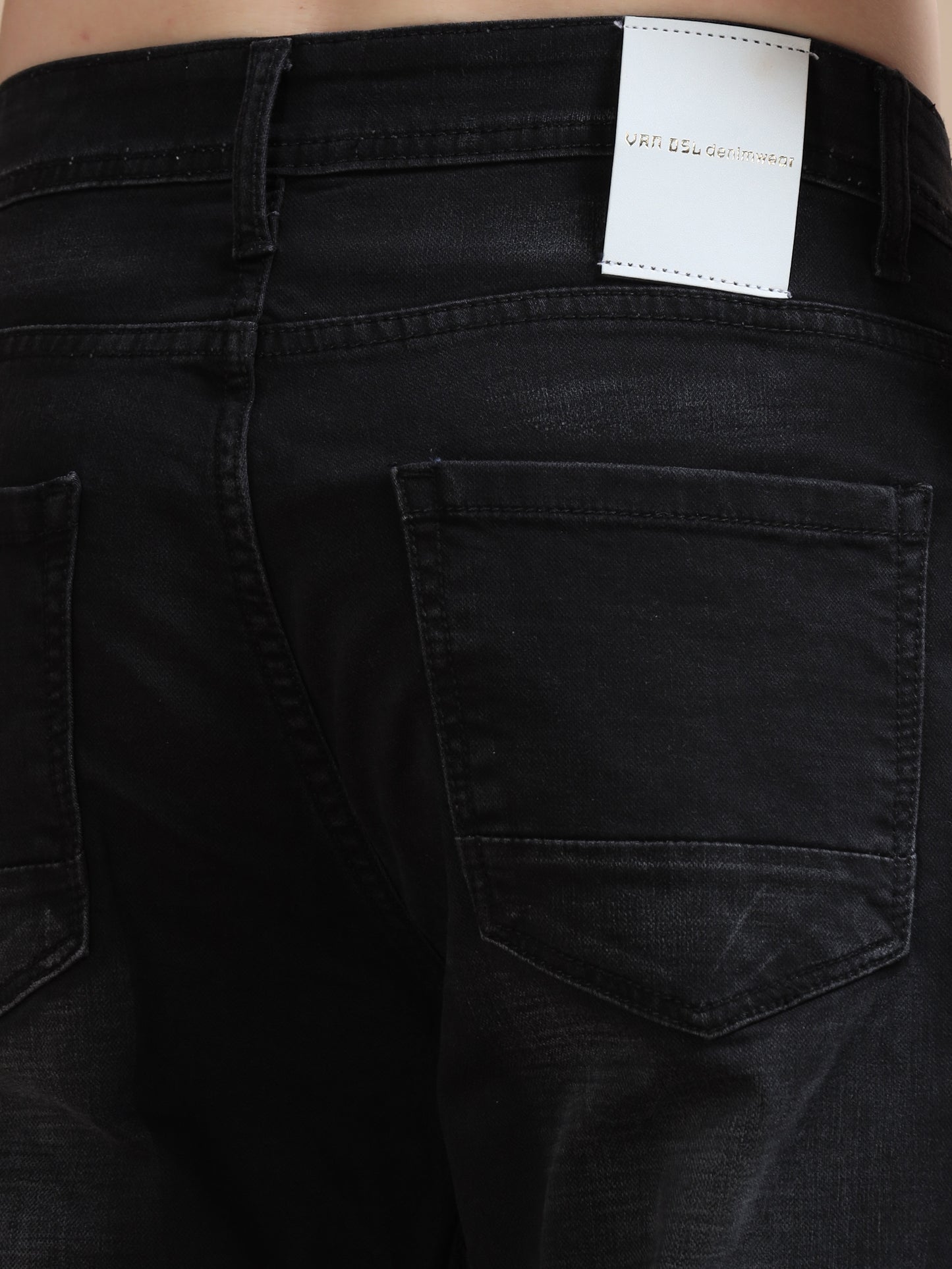 Black Shade Relaxed Fit Denim Jeans