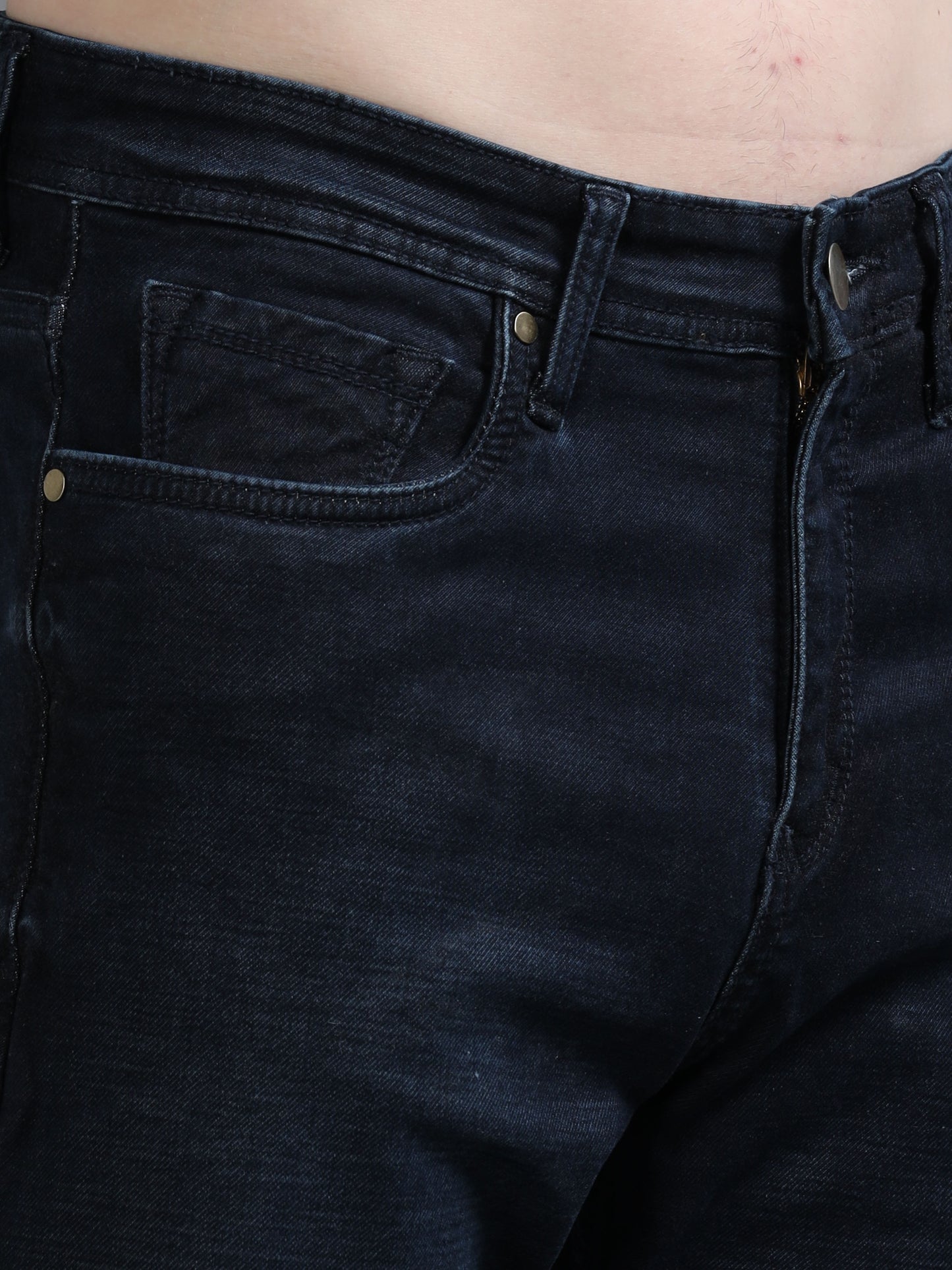 Dark Blue Relaxed Fit Denim Jeans