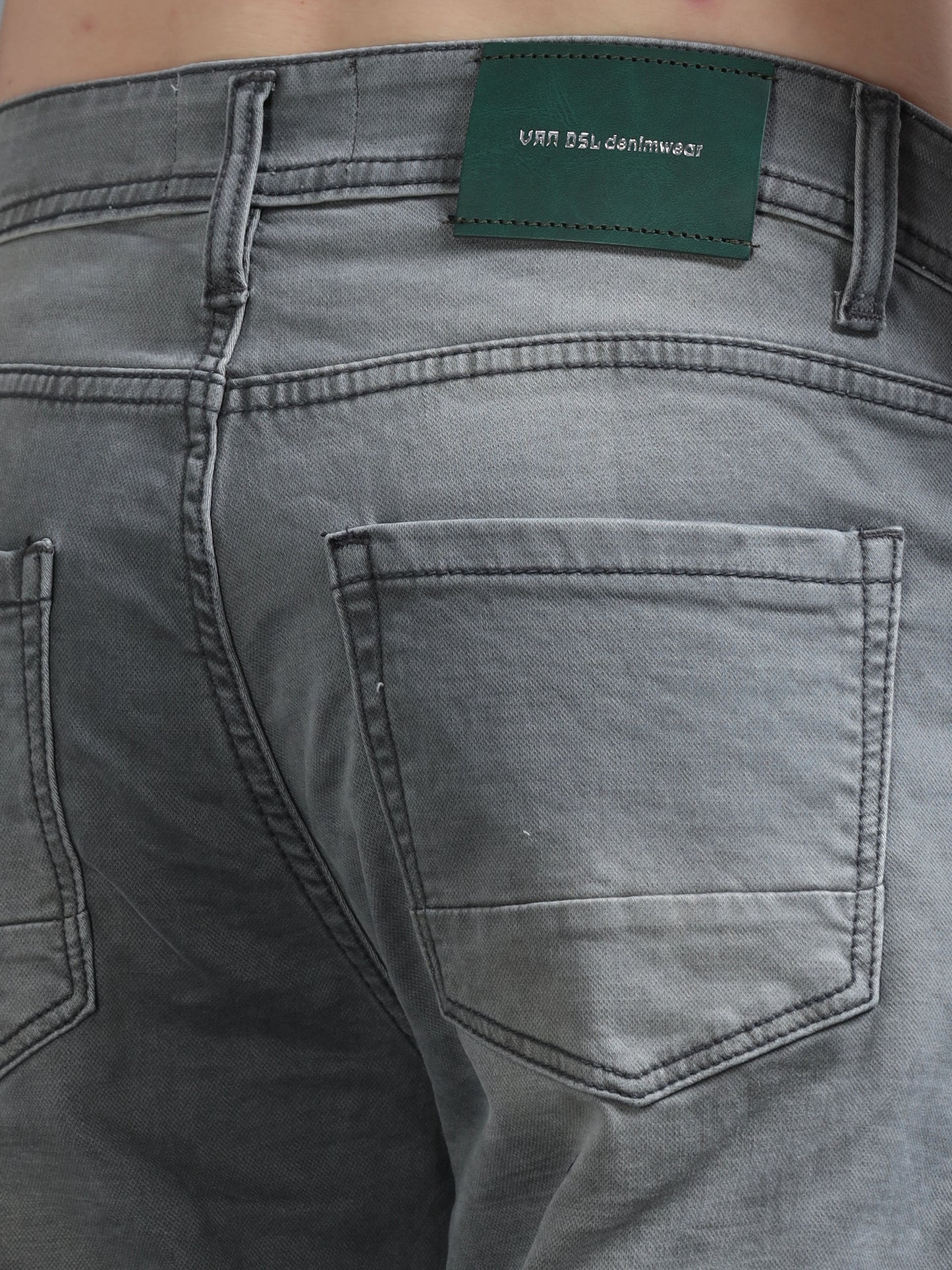Grey Relaxed Fit Denim Jeans