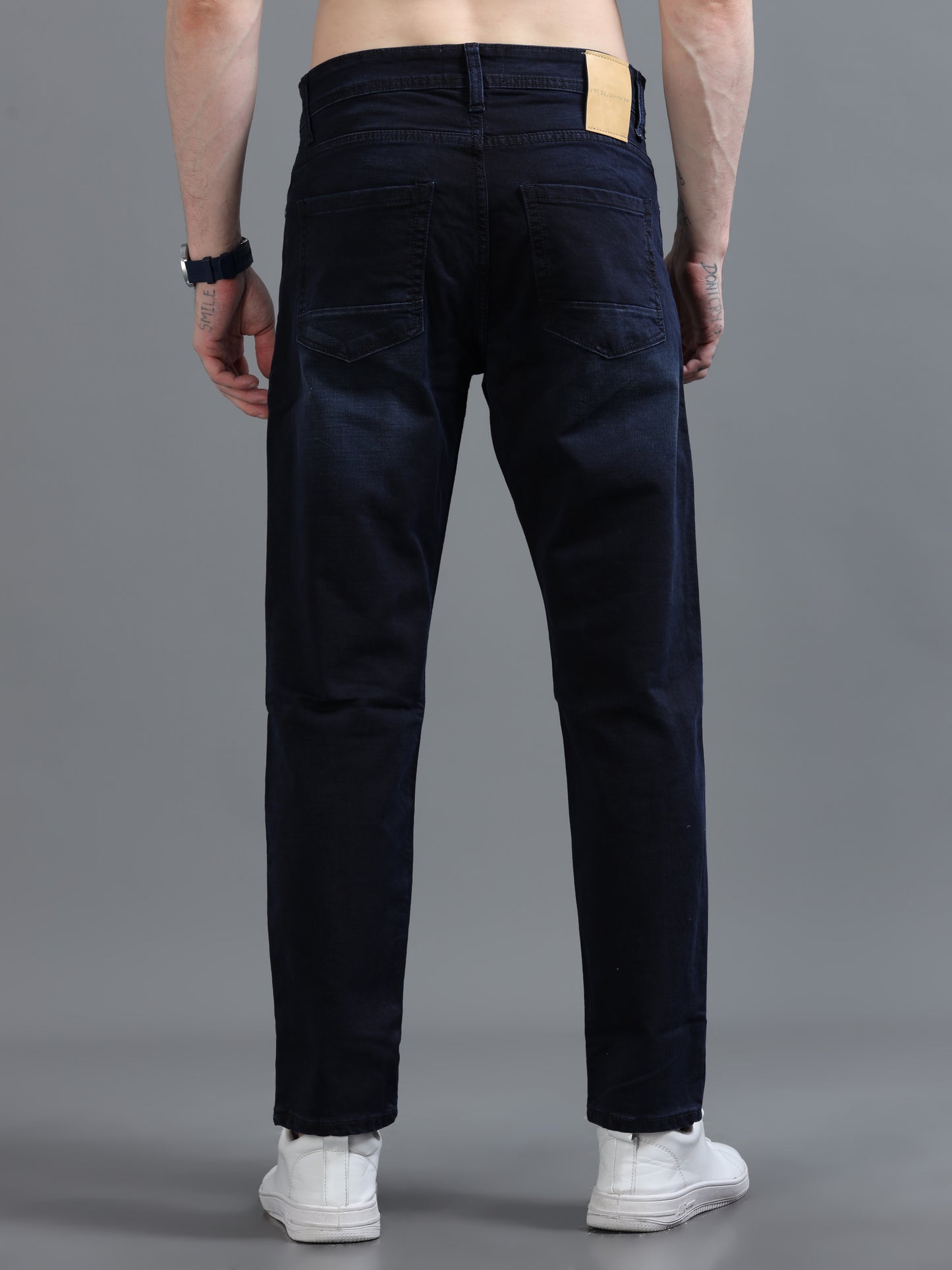Bluish Relaxed Fit Denim Jeans