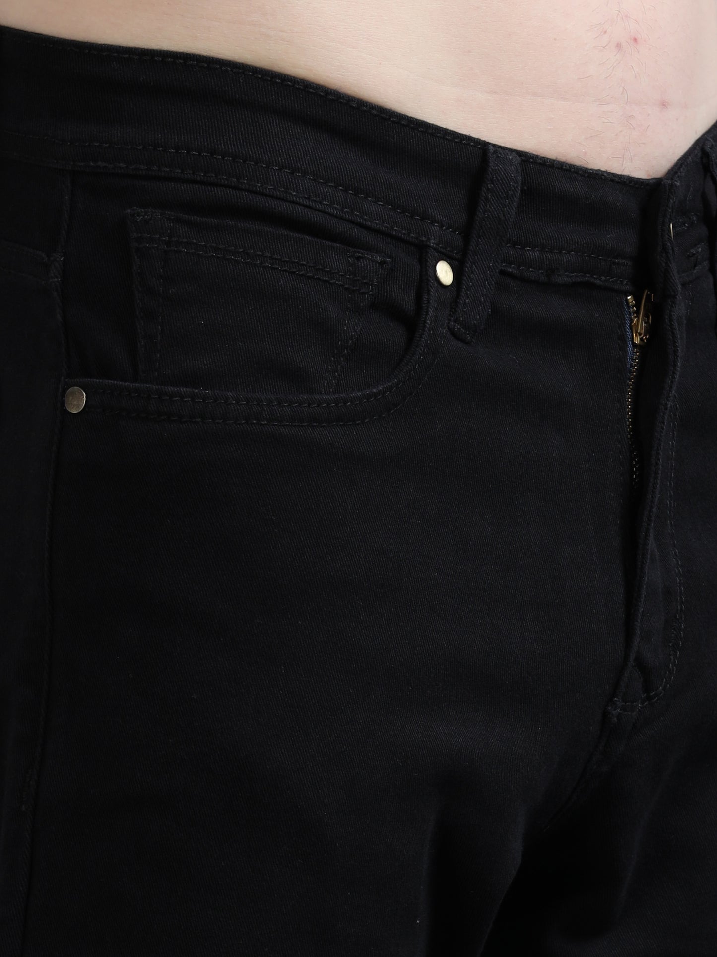 Black Relaxed Fit Denim Jeans