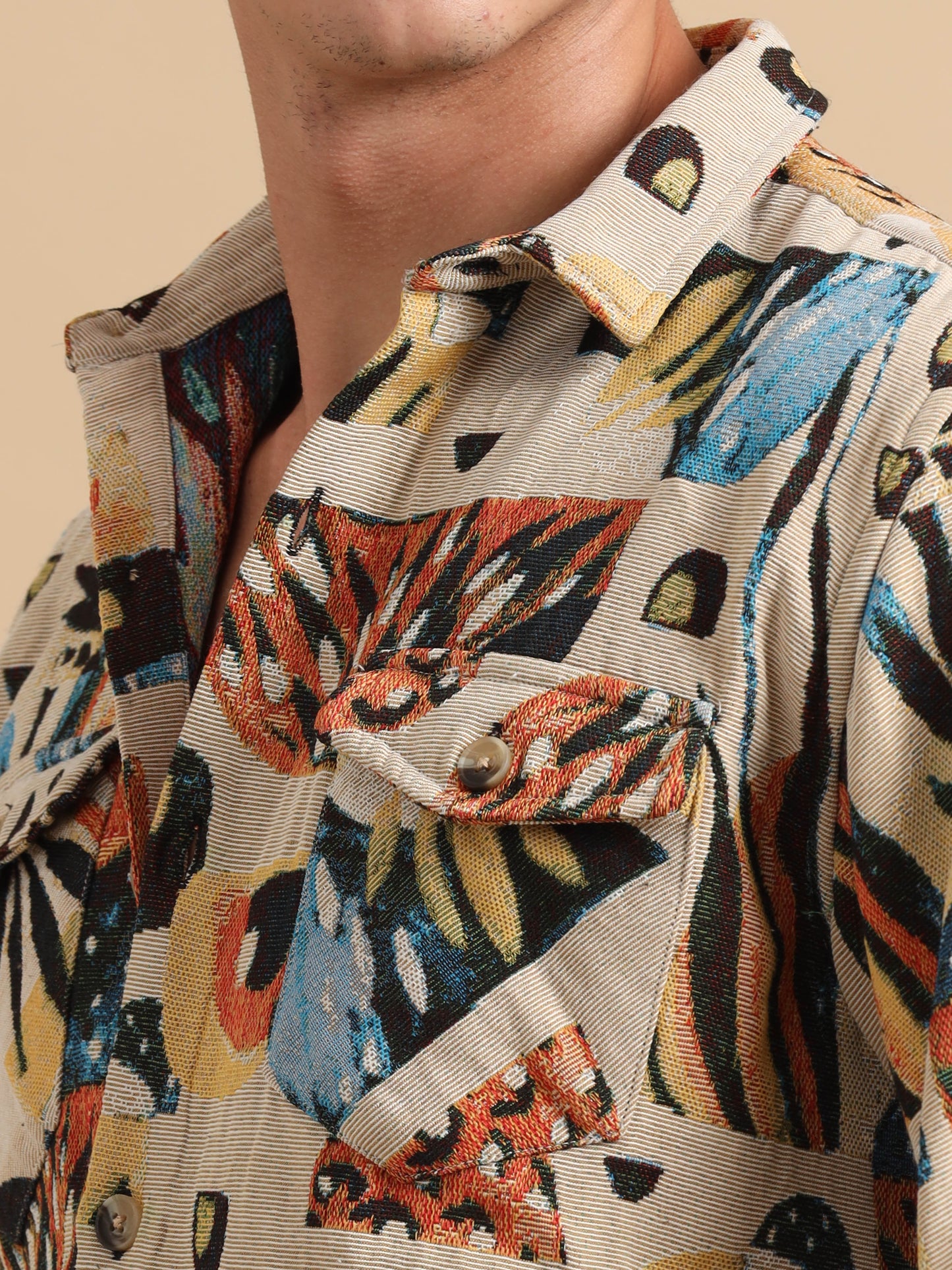 Tropical Print Design Shirt