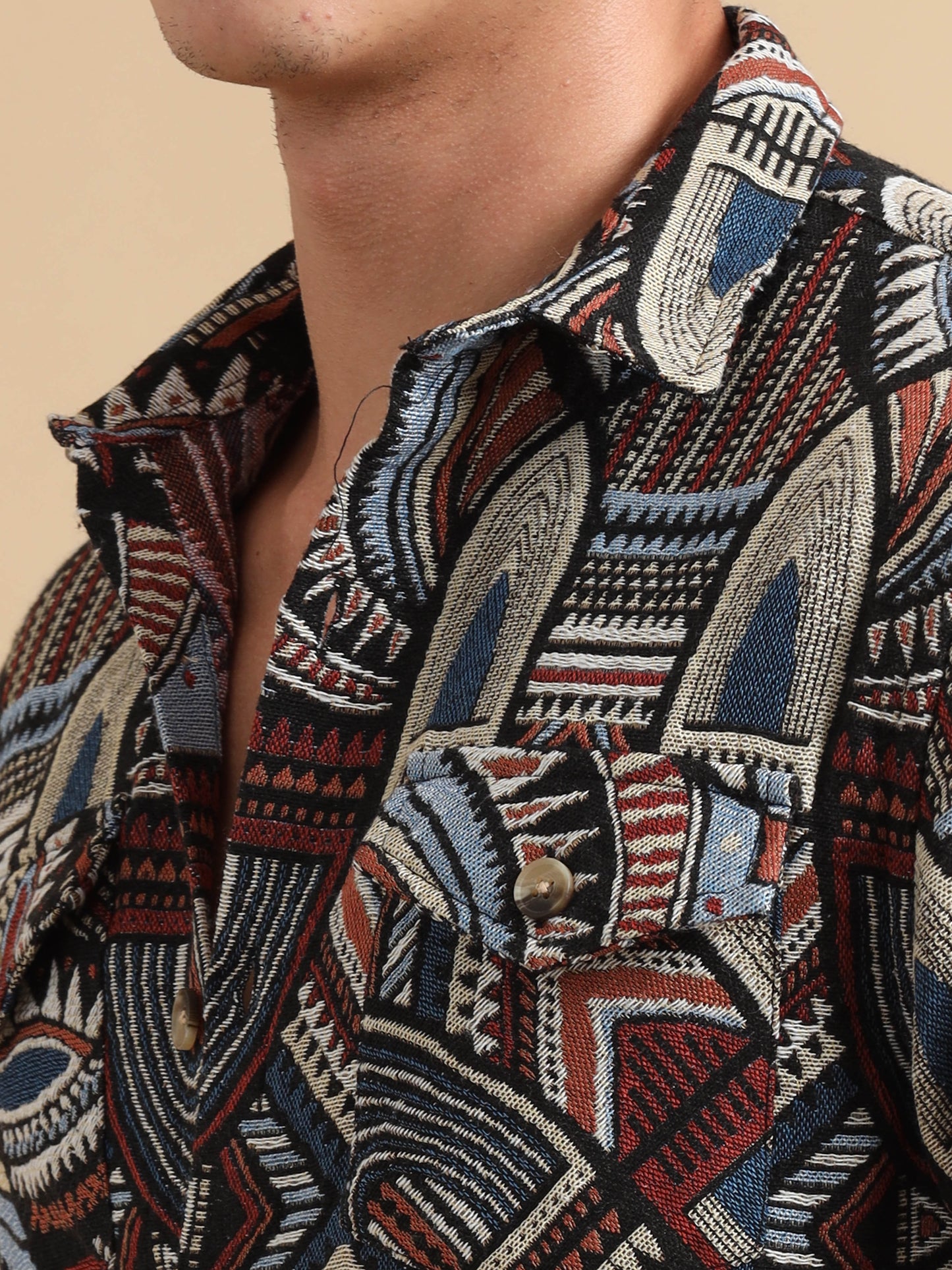 Ethnic Design Printed Shirt