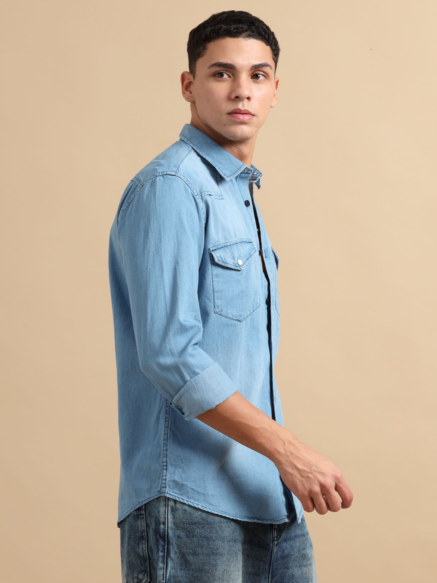 Light Blue Denim Shirt