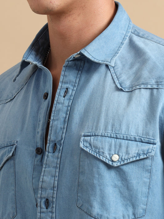 Light Blue Denim Shirt
