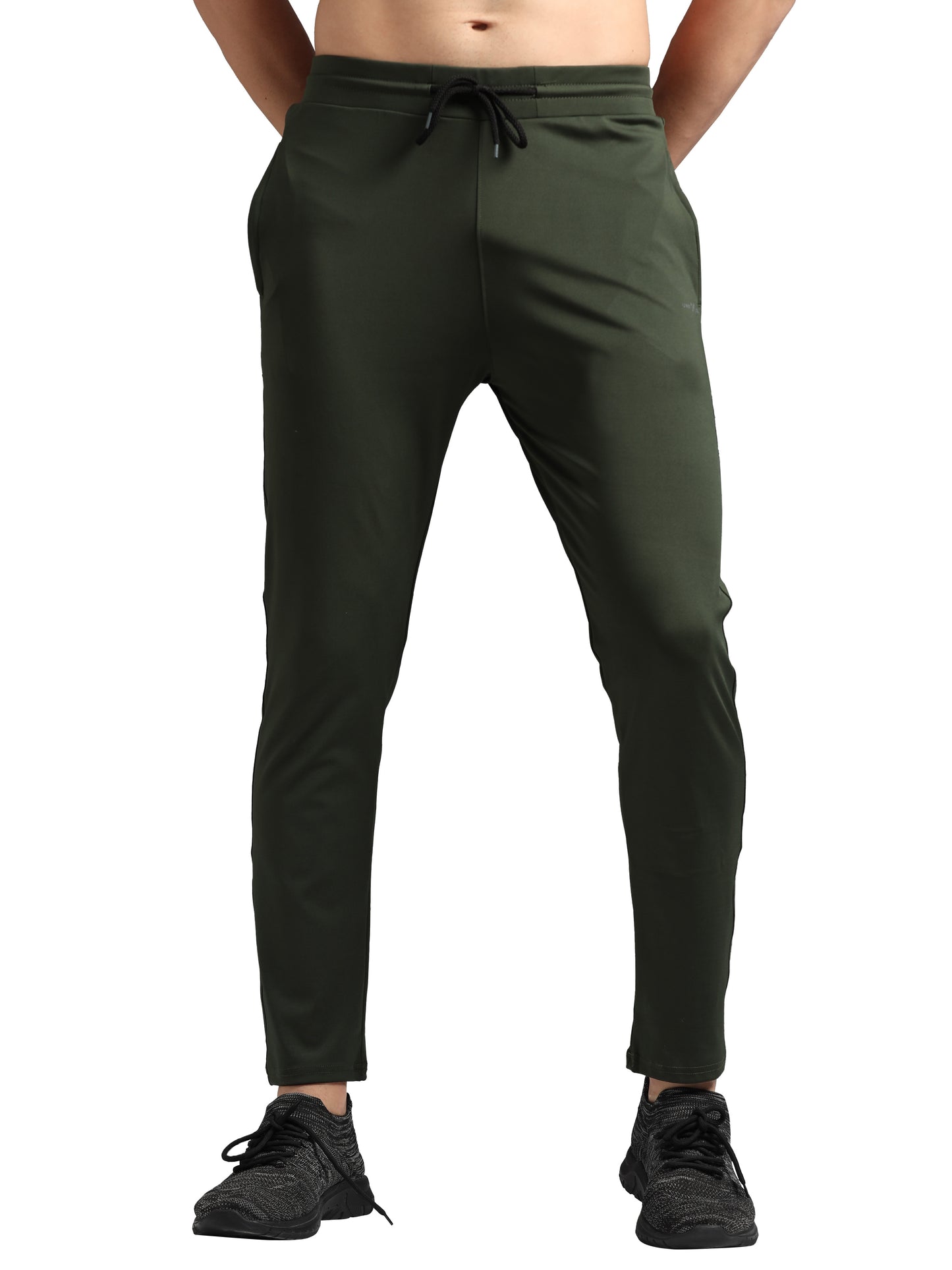 Olive 4 Way Lycra TrackPant