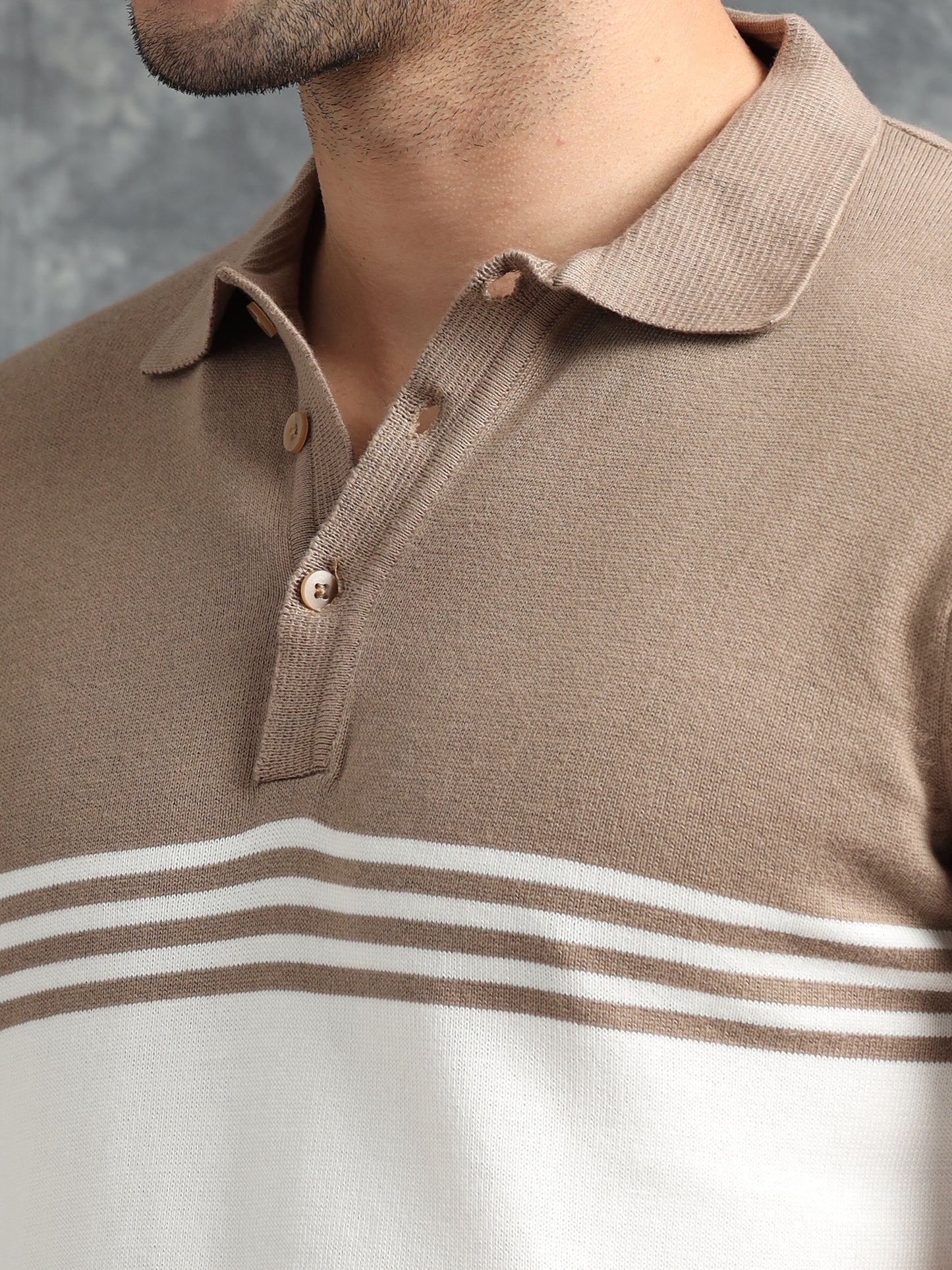 Classic Polo Tee - Dusty Brown