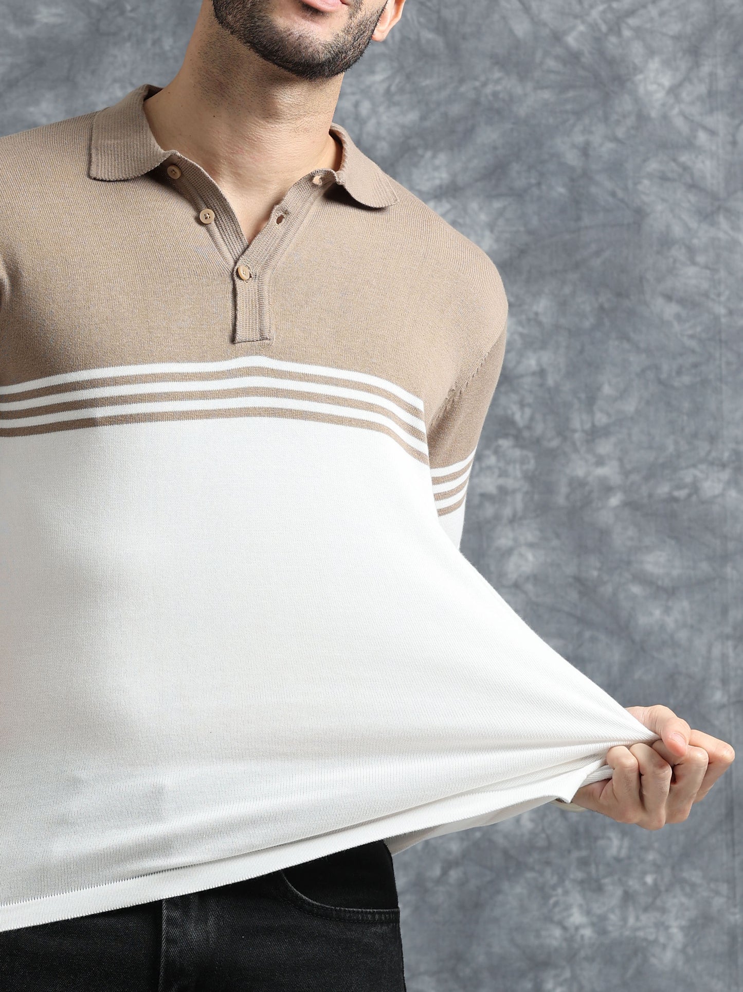 Classic Polo Tee - Dusty Brown