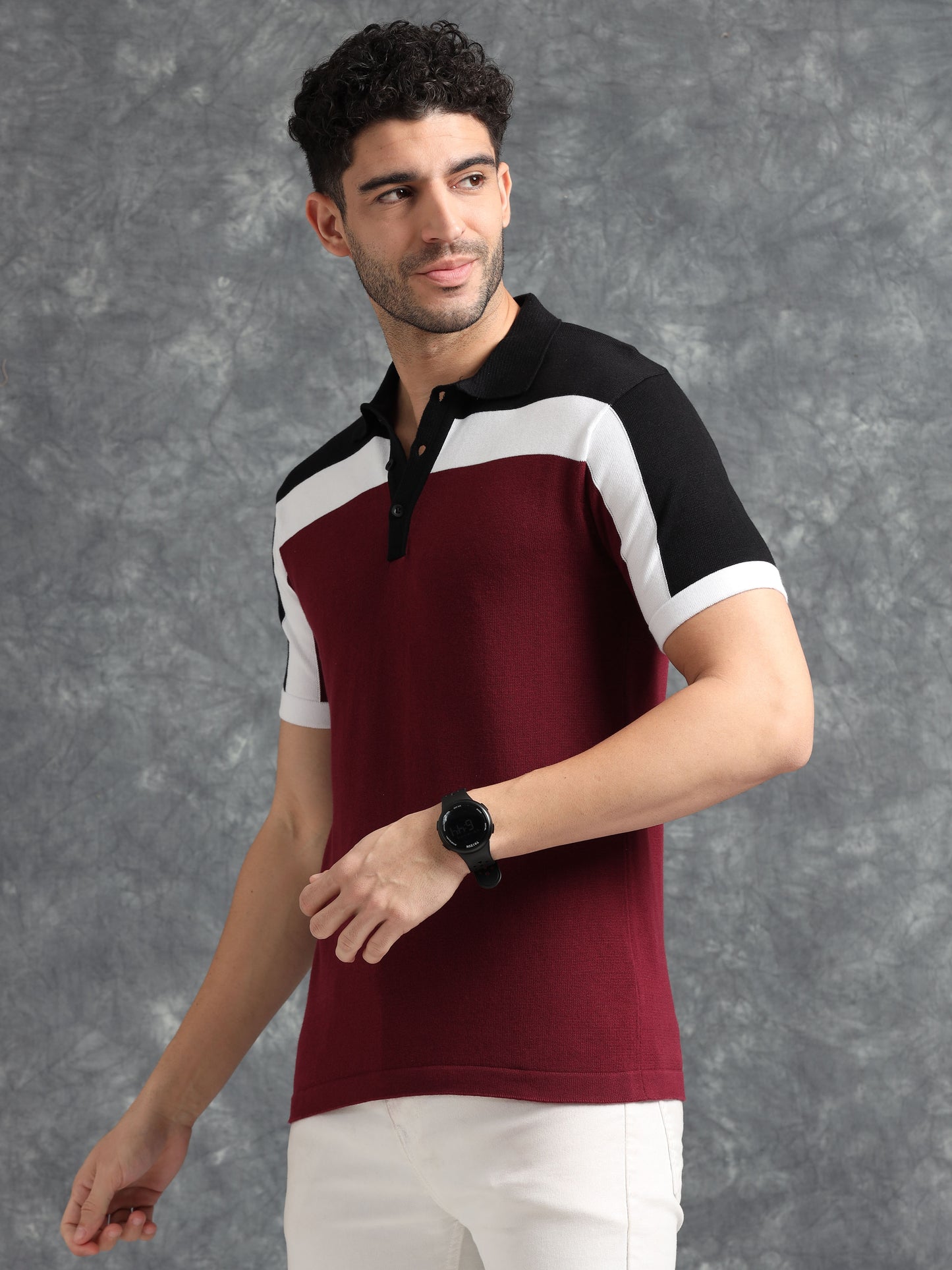 Classic Polo Tee - Tricolor design