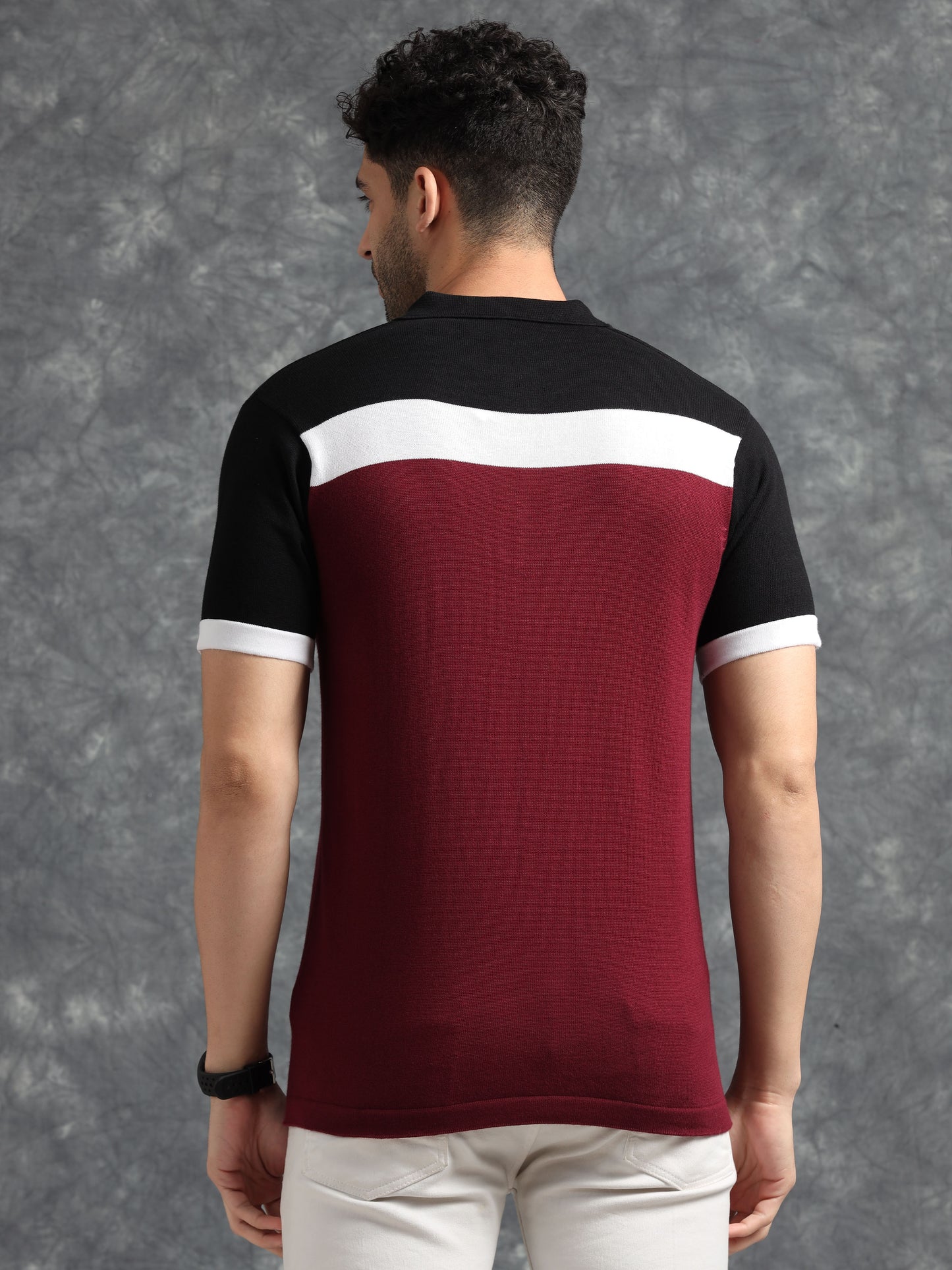 Classic Polo Tee - Tricolor design